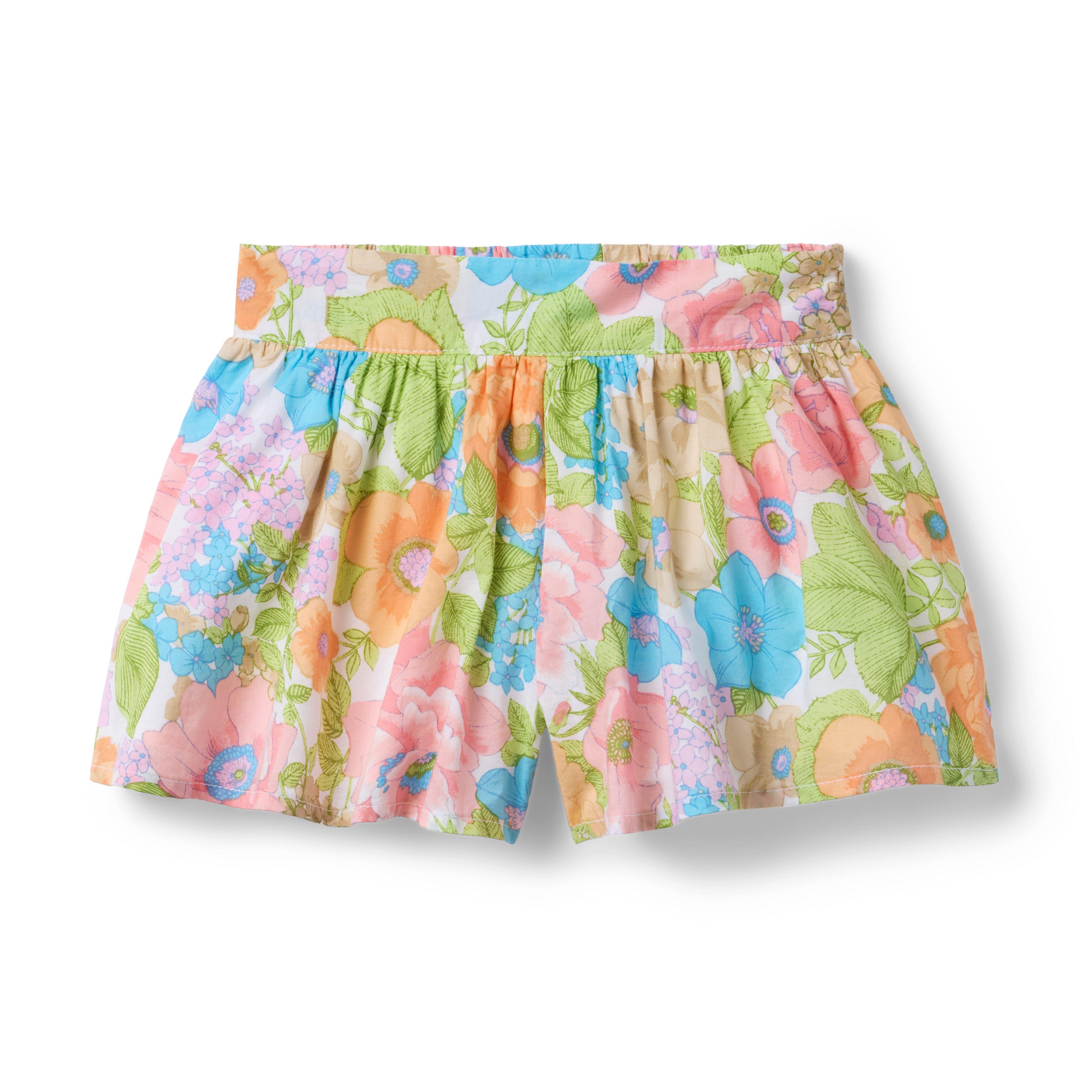 Floral Pleated Short
