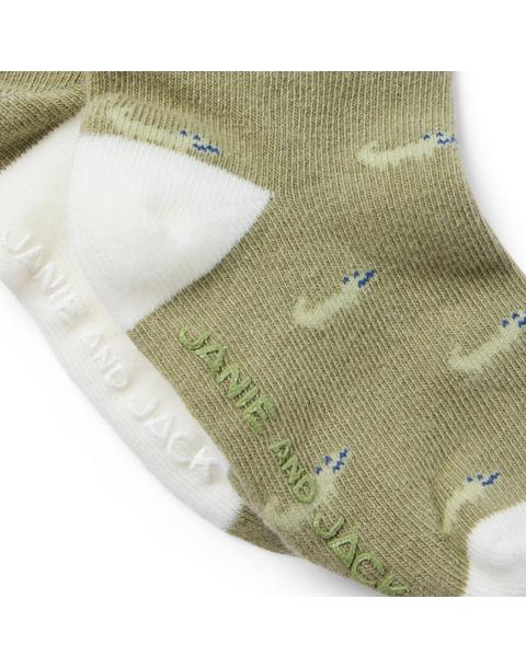 Baby Alligator And Stripe Sock 2-Pack