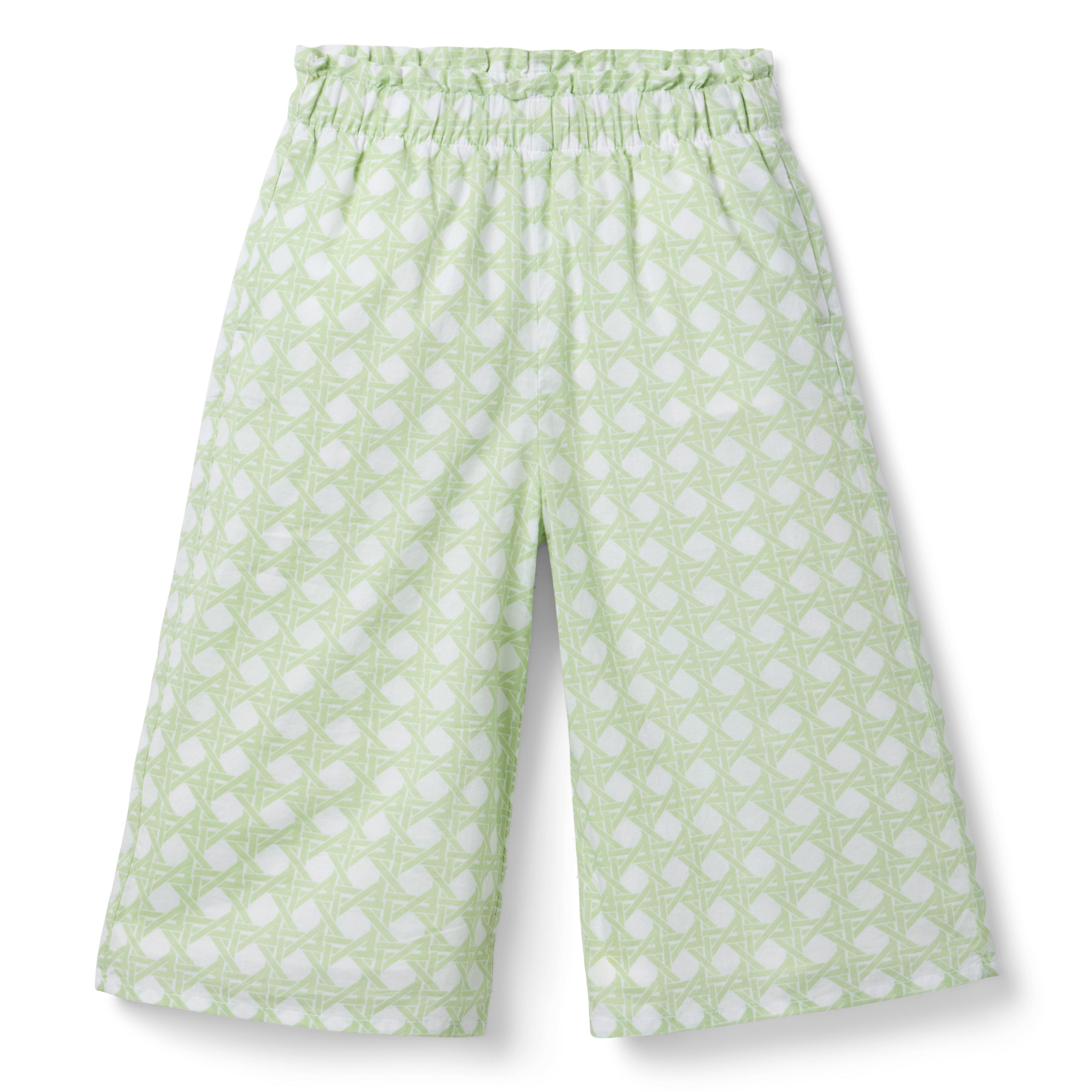 Checked Ruffle Strap Top