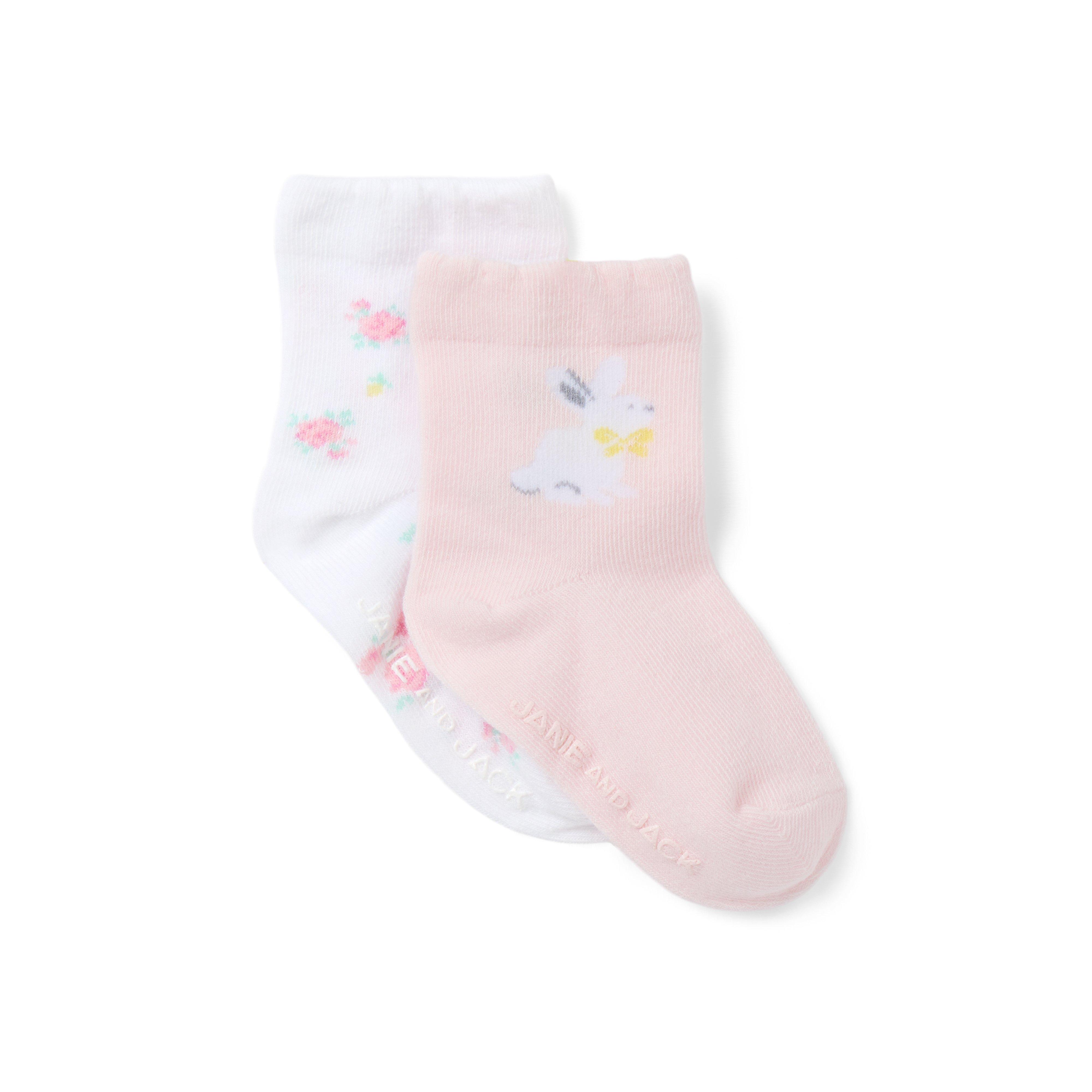 Baby Flower And Bunny Sock Set