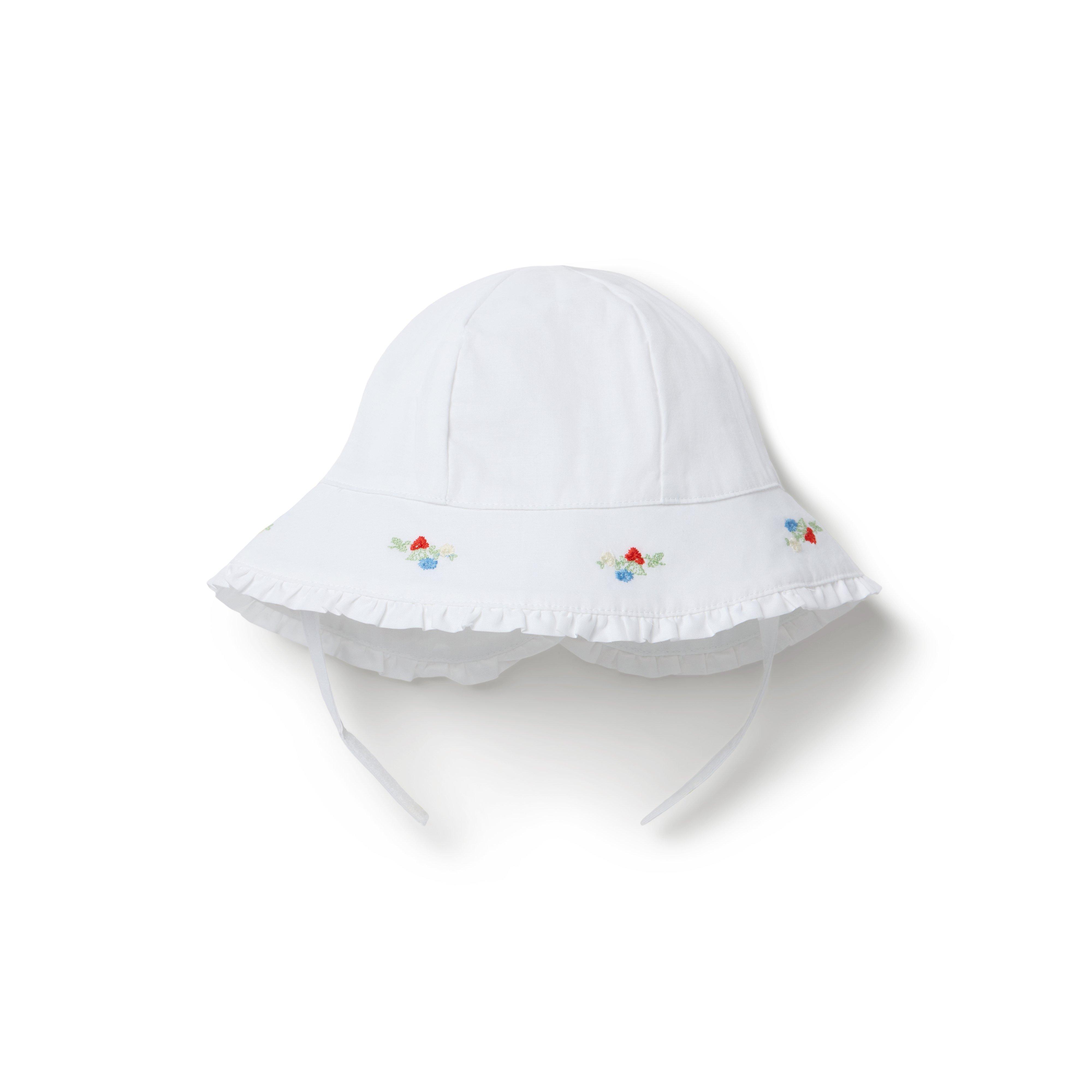 Baby Embroidered Floral Sun Hat