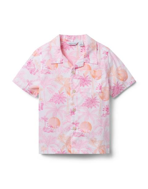 Serena Williams x Janie and Jack Toile Tour Cabana Shirt