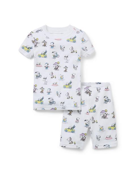 Good Night Short Pajama In Peanuts Snoopy Vacation