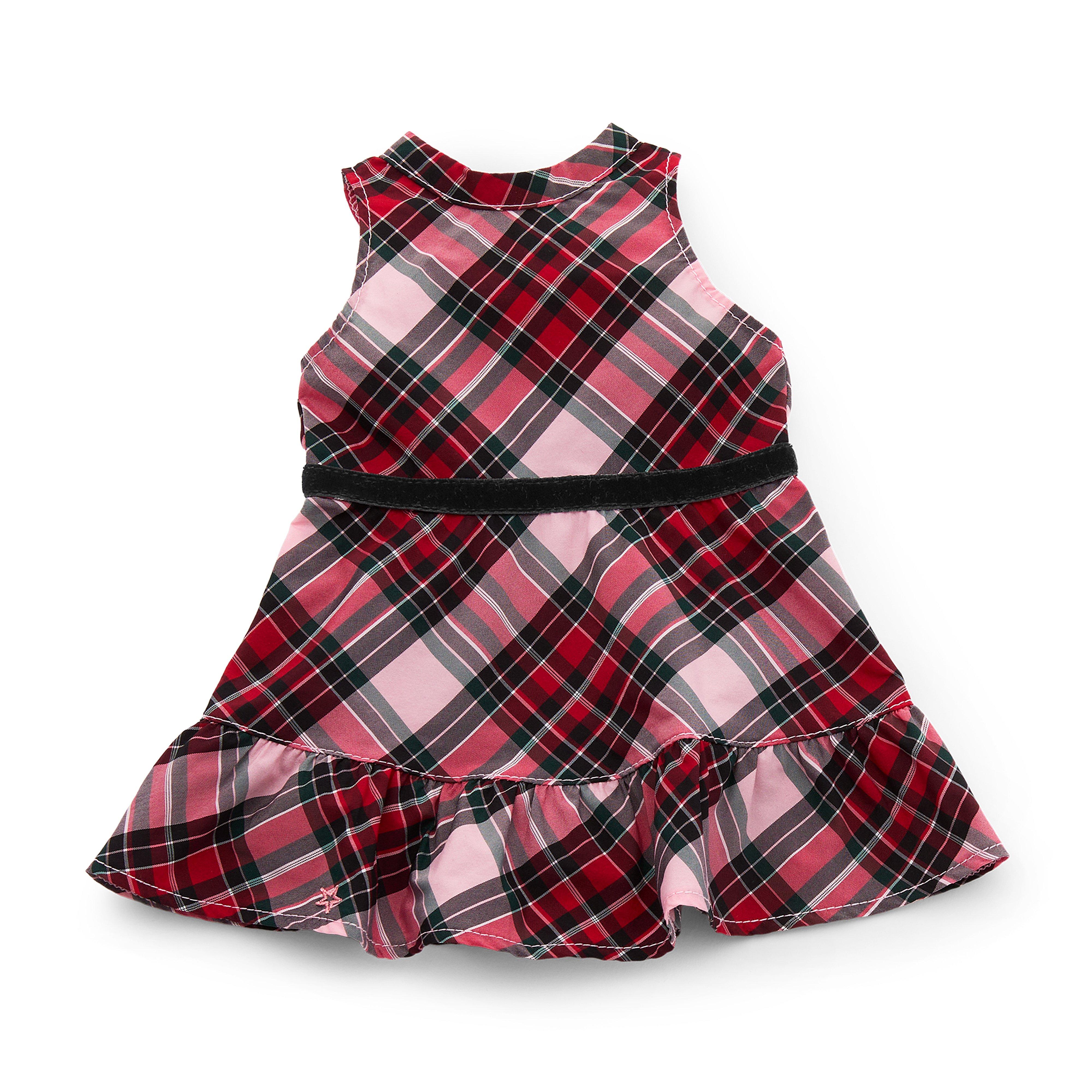 American Girl® x Janie And Jack Holiday Plaid Dress For Dolls image number 0