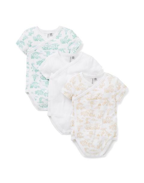Baby Wrap Bodysuit 3-Pack