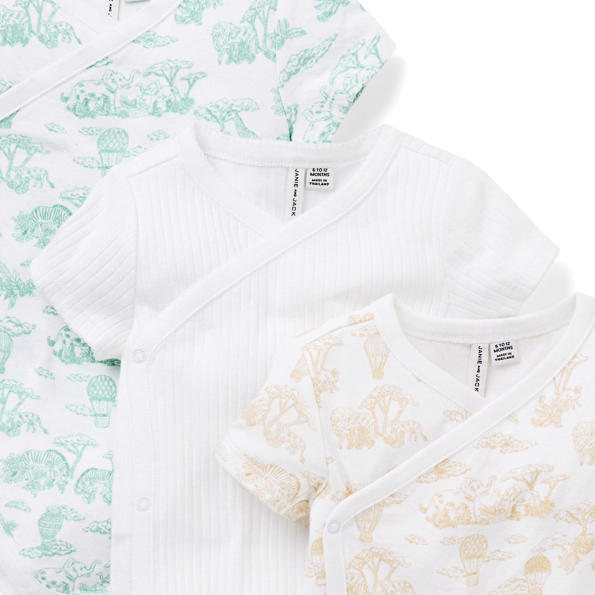 Baby Wrap Bodysuit 3-Pack image number 5