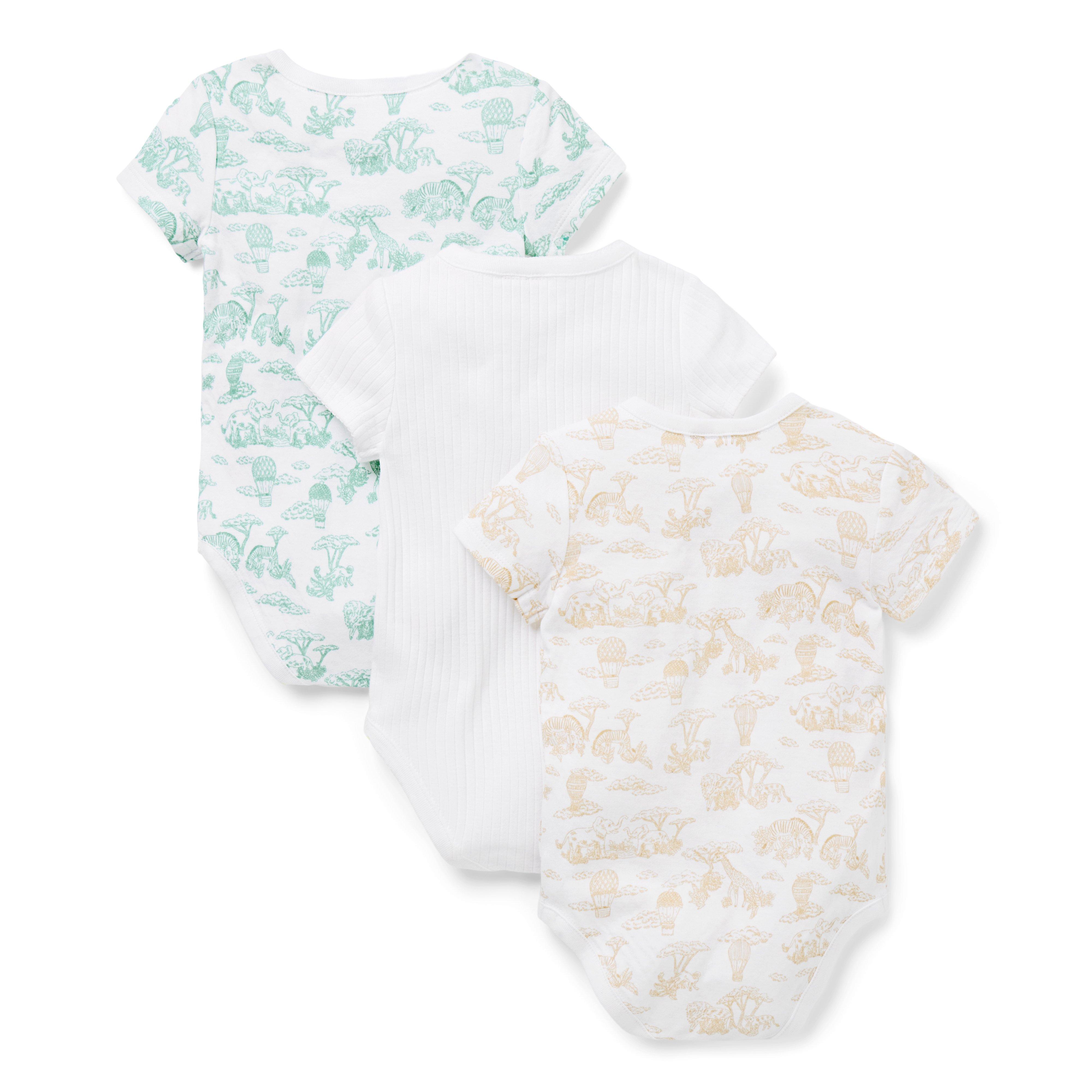 Baby Wrap Bodysuit 3-Pack image number 1