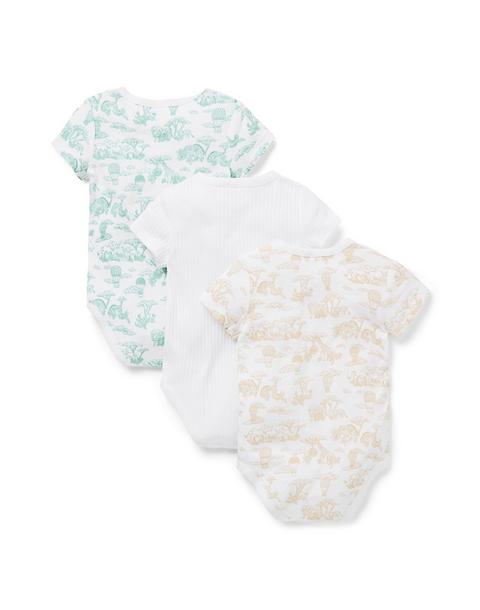 Baby Wrap Bodysuit 3-Pack