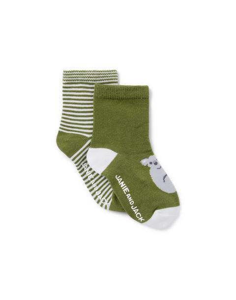 Baby Koala And Stripe Sock 2-Pack