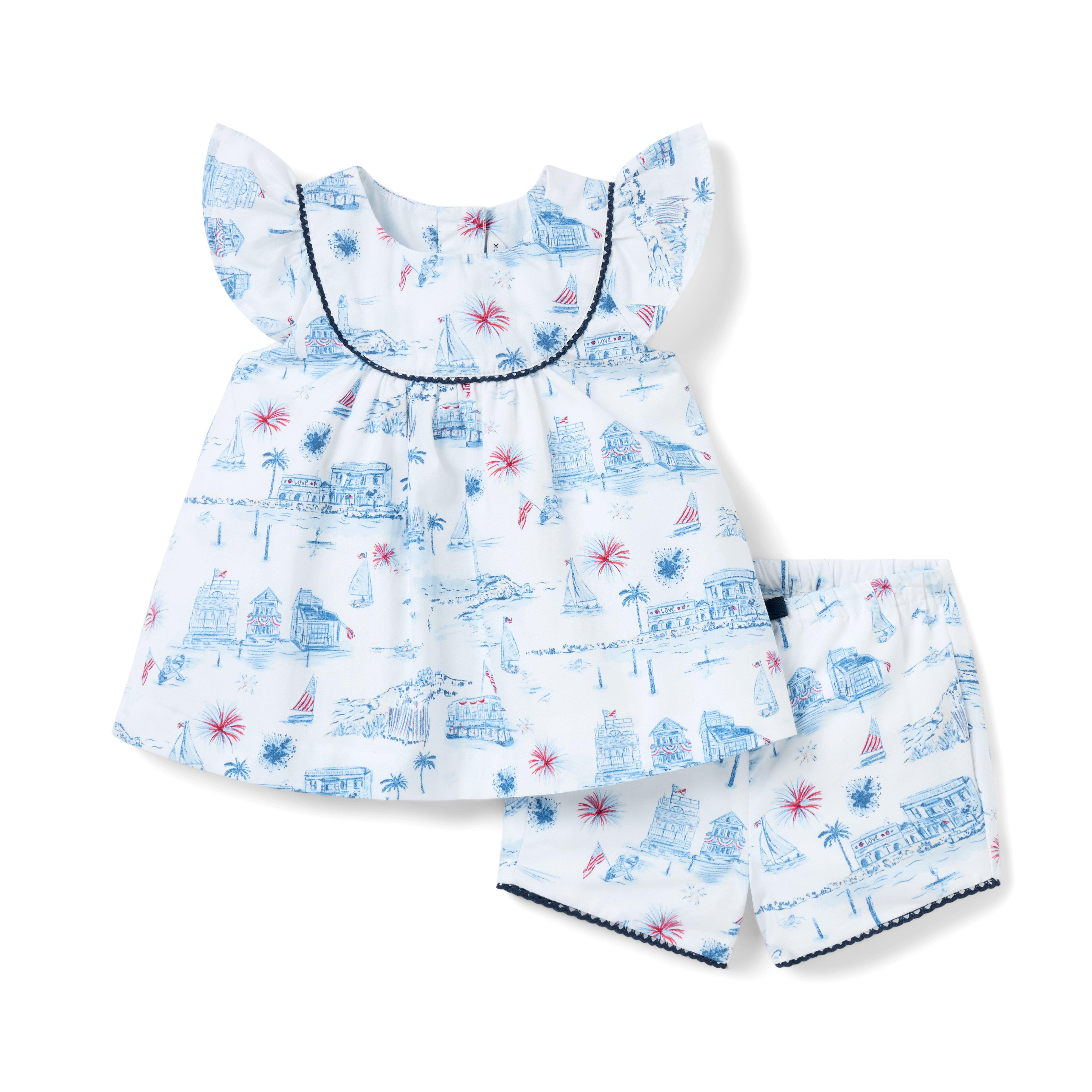 Baby Americana Toile Matching Set