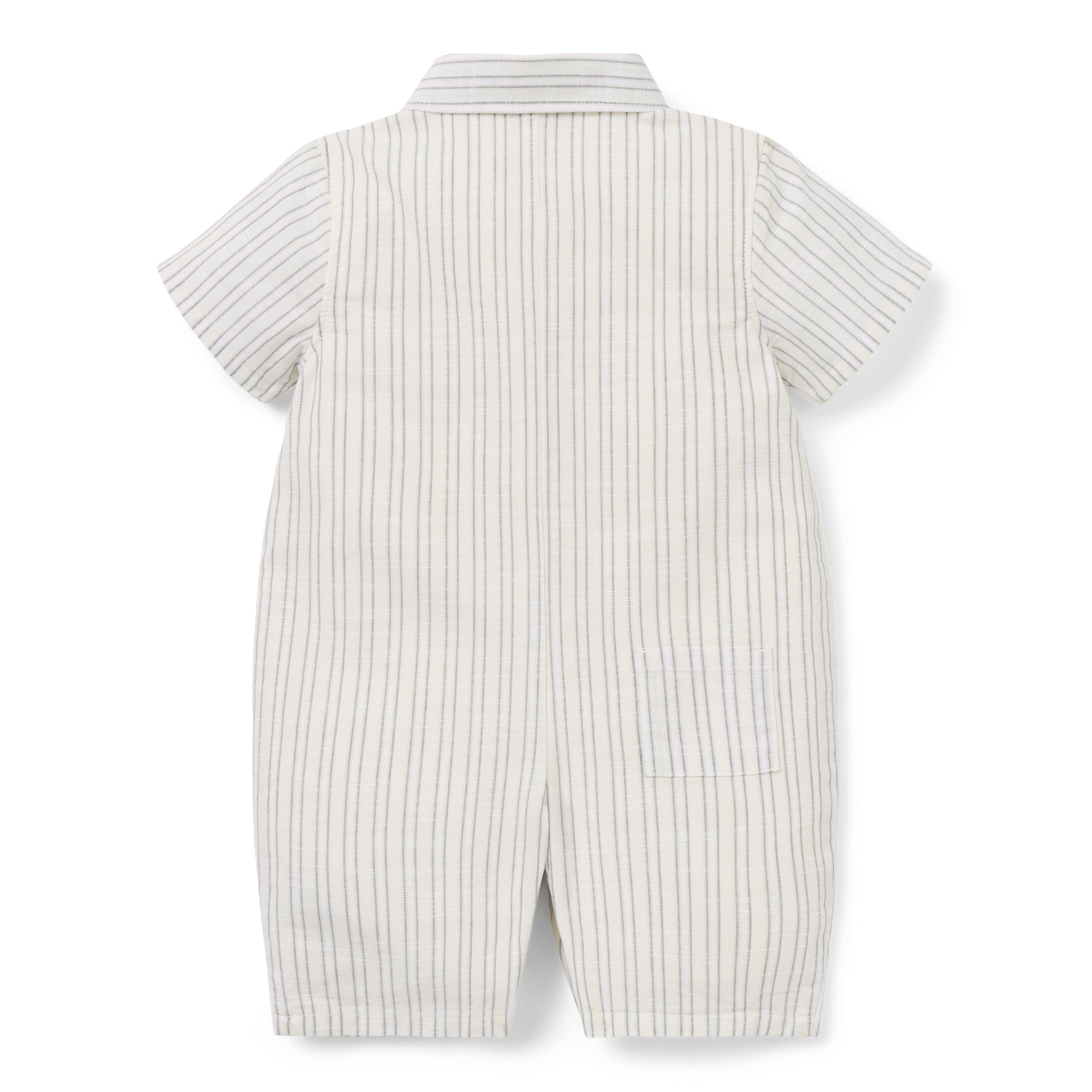 Baby Striped Sea Turtle Romper image number 1