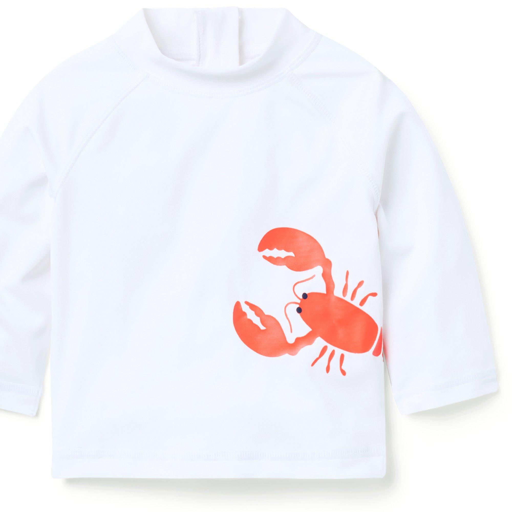 Baby Recycled Lobster Rash Guard 2-Piece Swimsuit image number 2