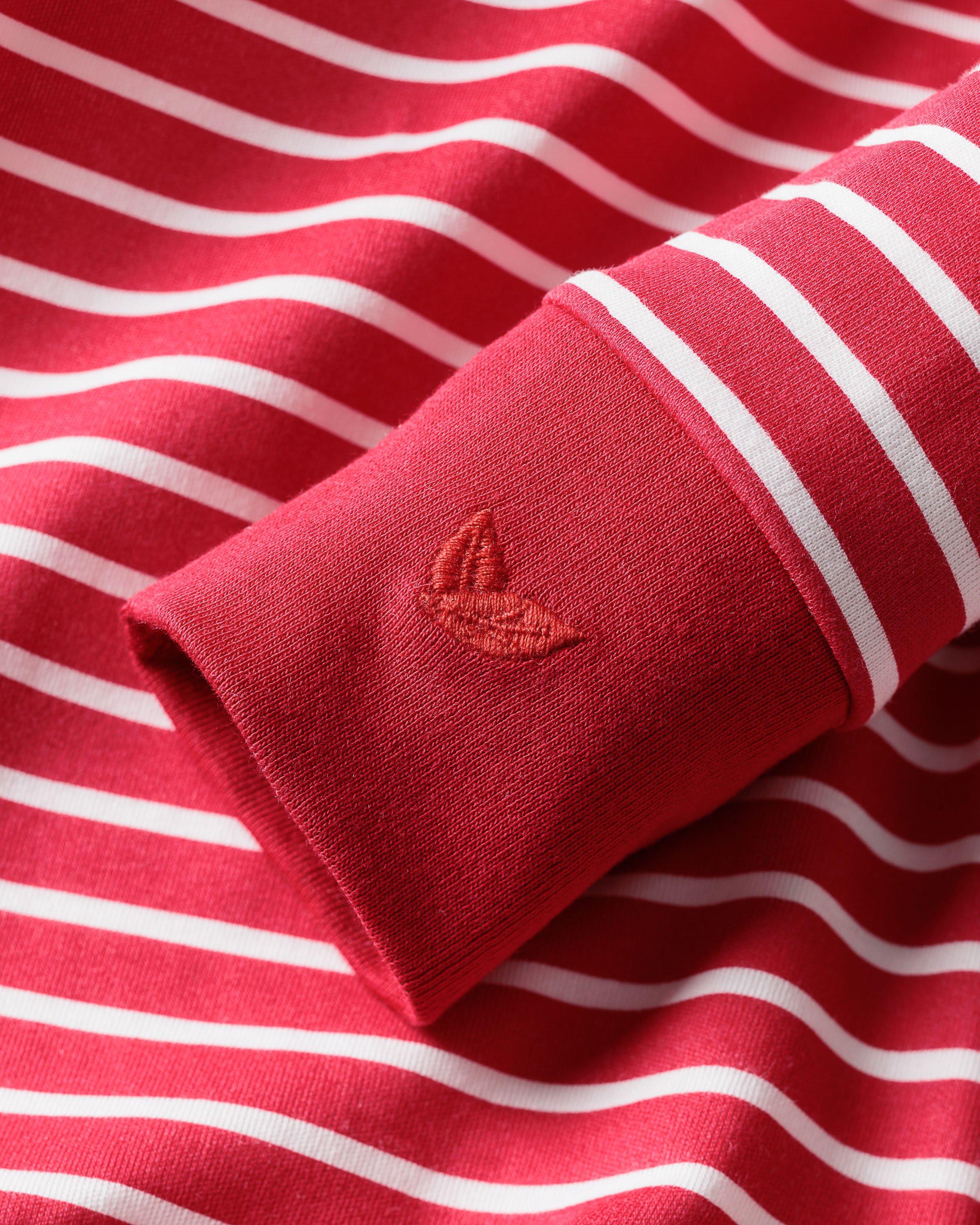 Petite Plume Baby Striped Pima Romper image number 2