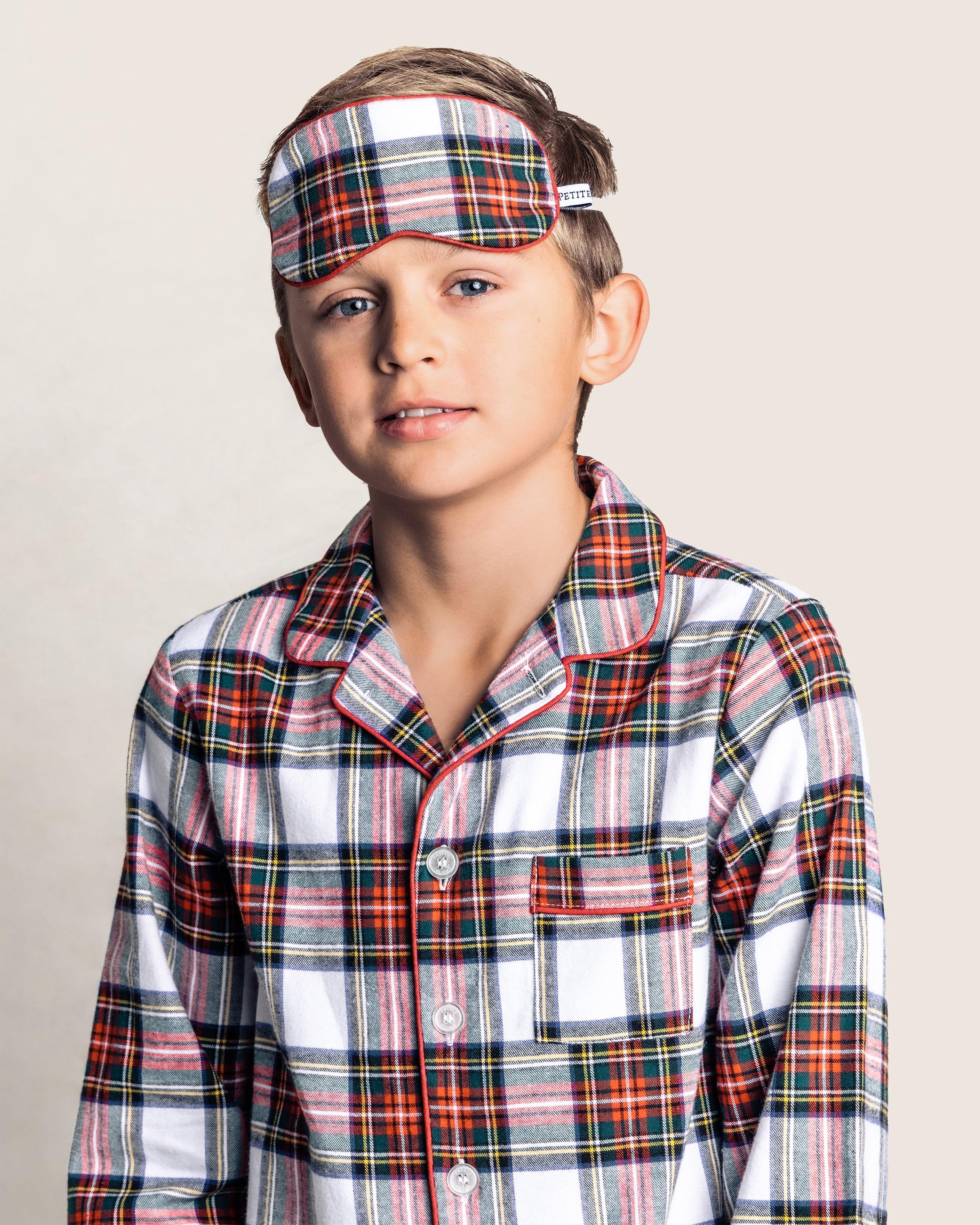 Petite Plume Balmoral Tartan Sleep Mask image number 1
