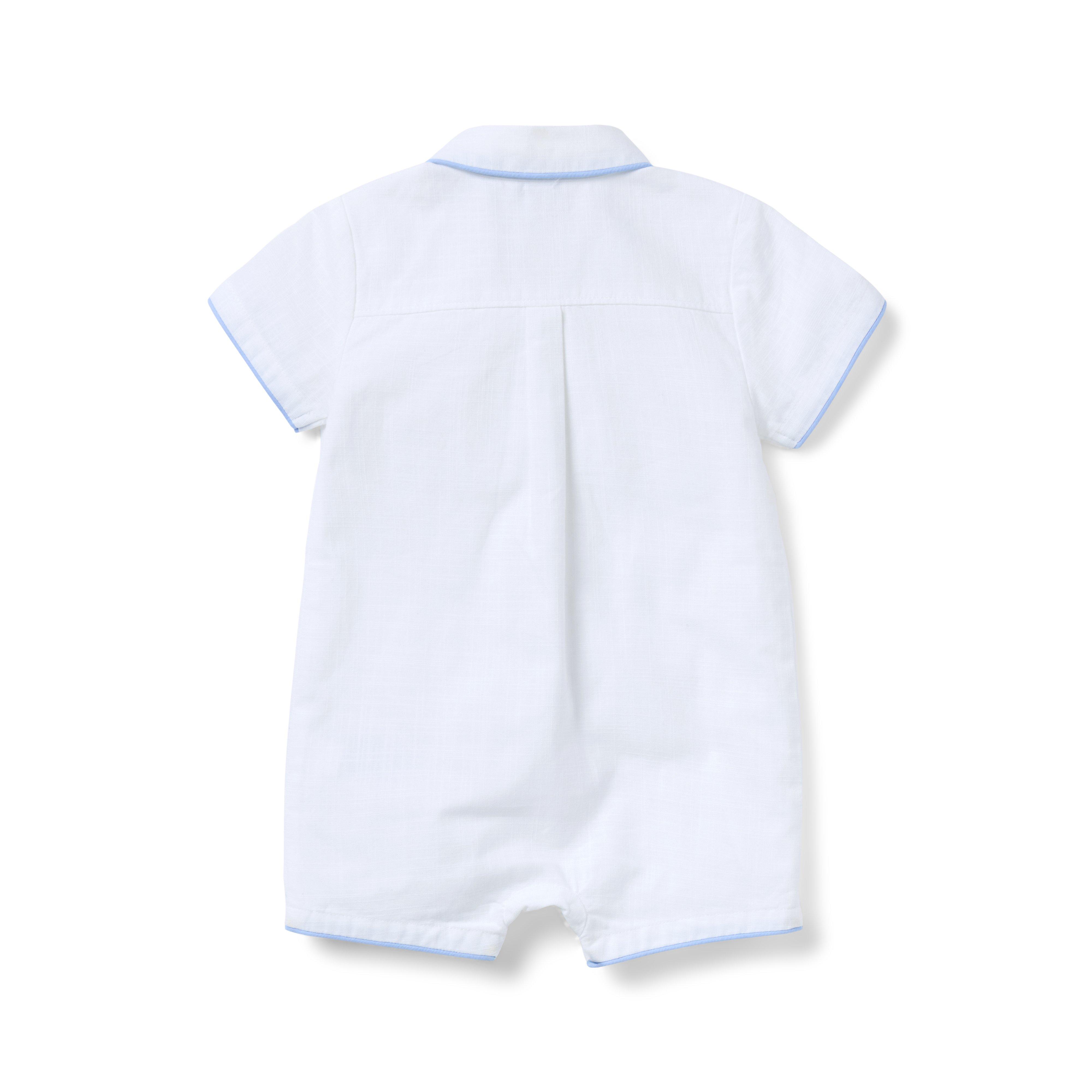 Baby Piped Collar Romper image number 1