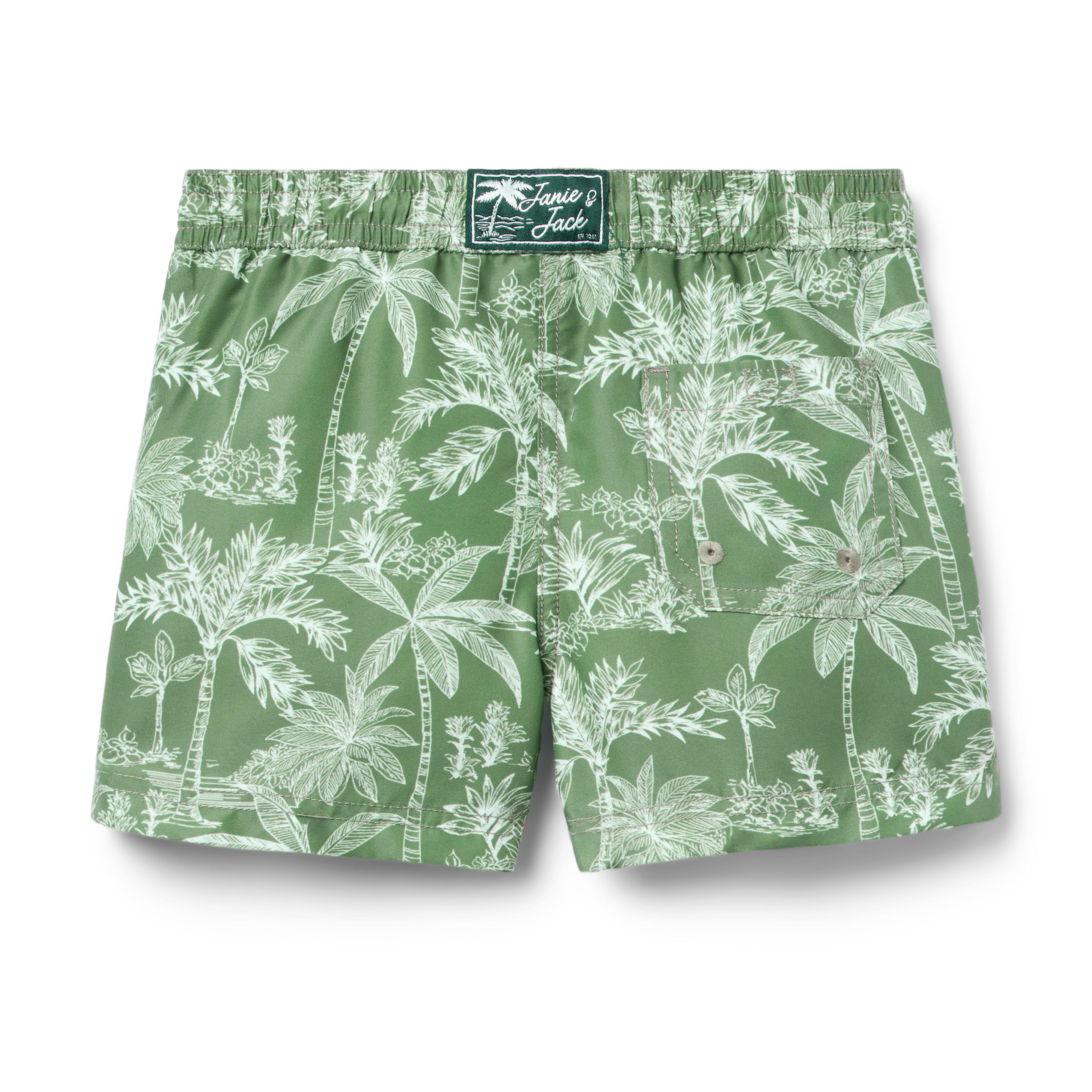 Recycled Palm Swim Trunk image number 1