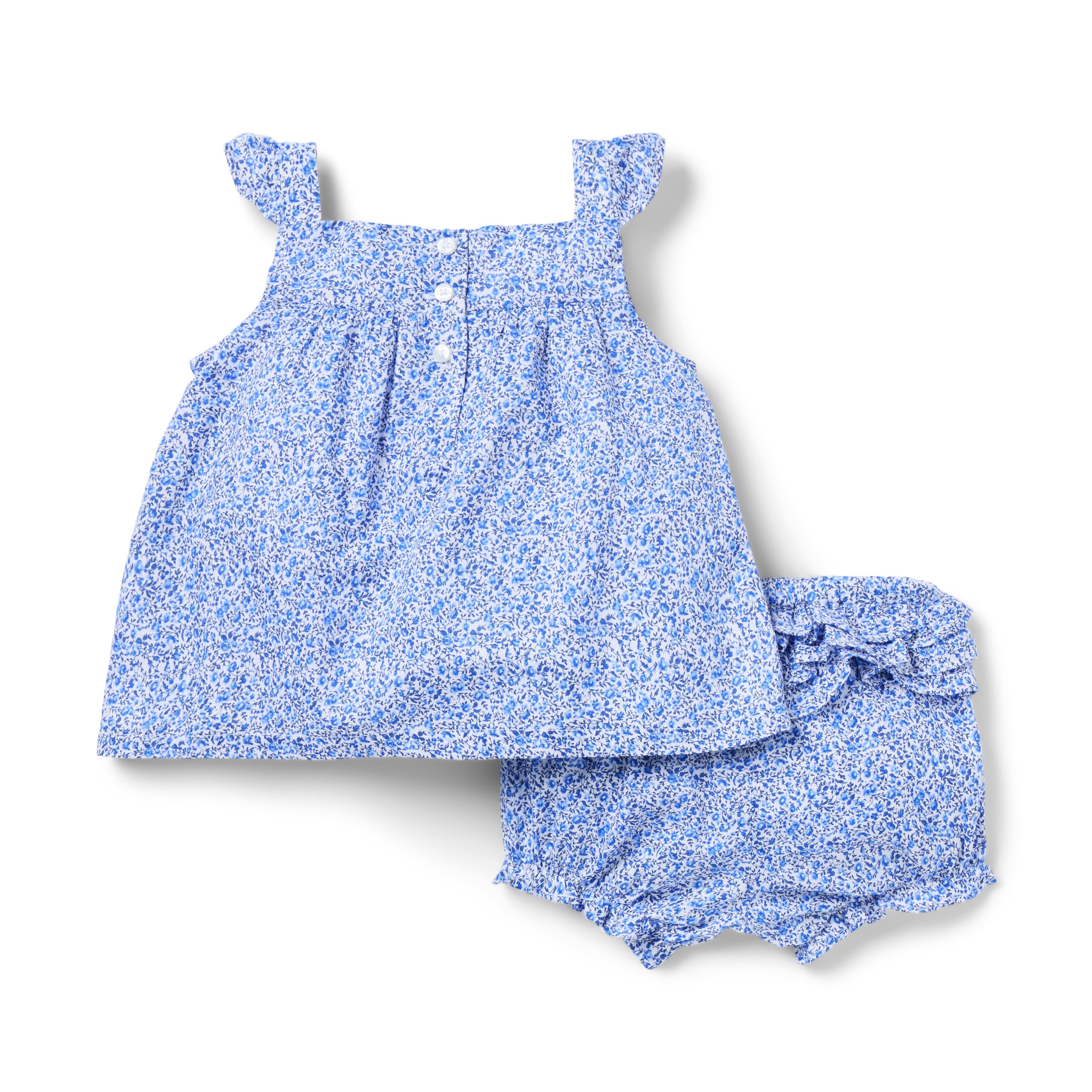 Baby Ditsy Floral Bow Matching Set image number 1