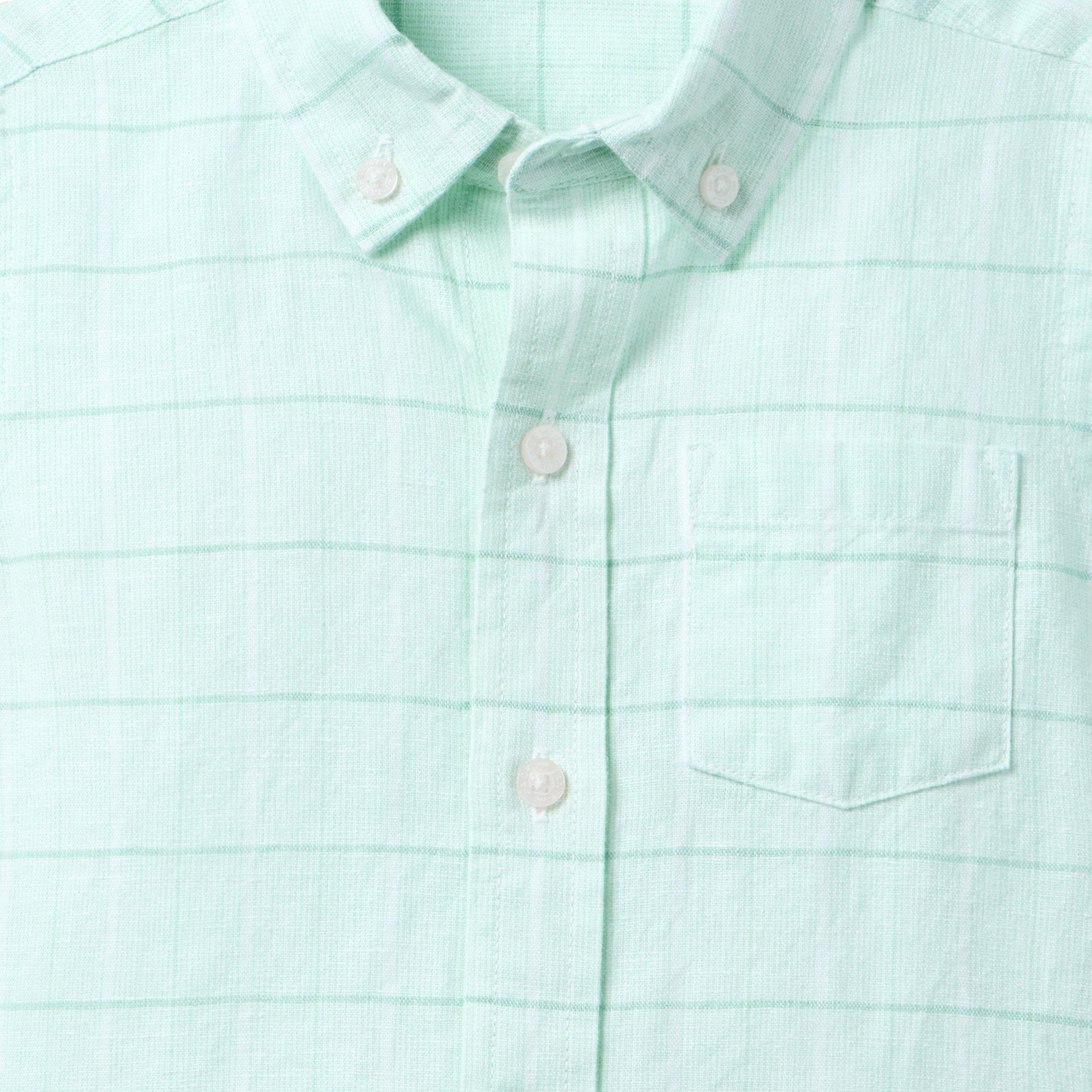 Plaid Linen-Cotton Shirt image number 1