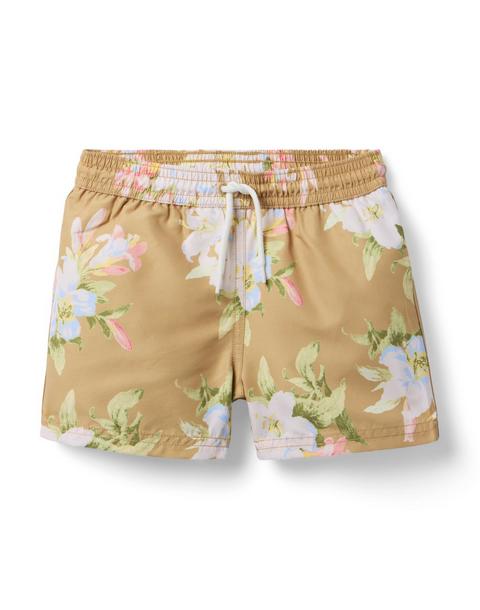 Recycled Floral Swim Trunk
