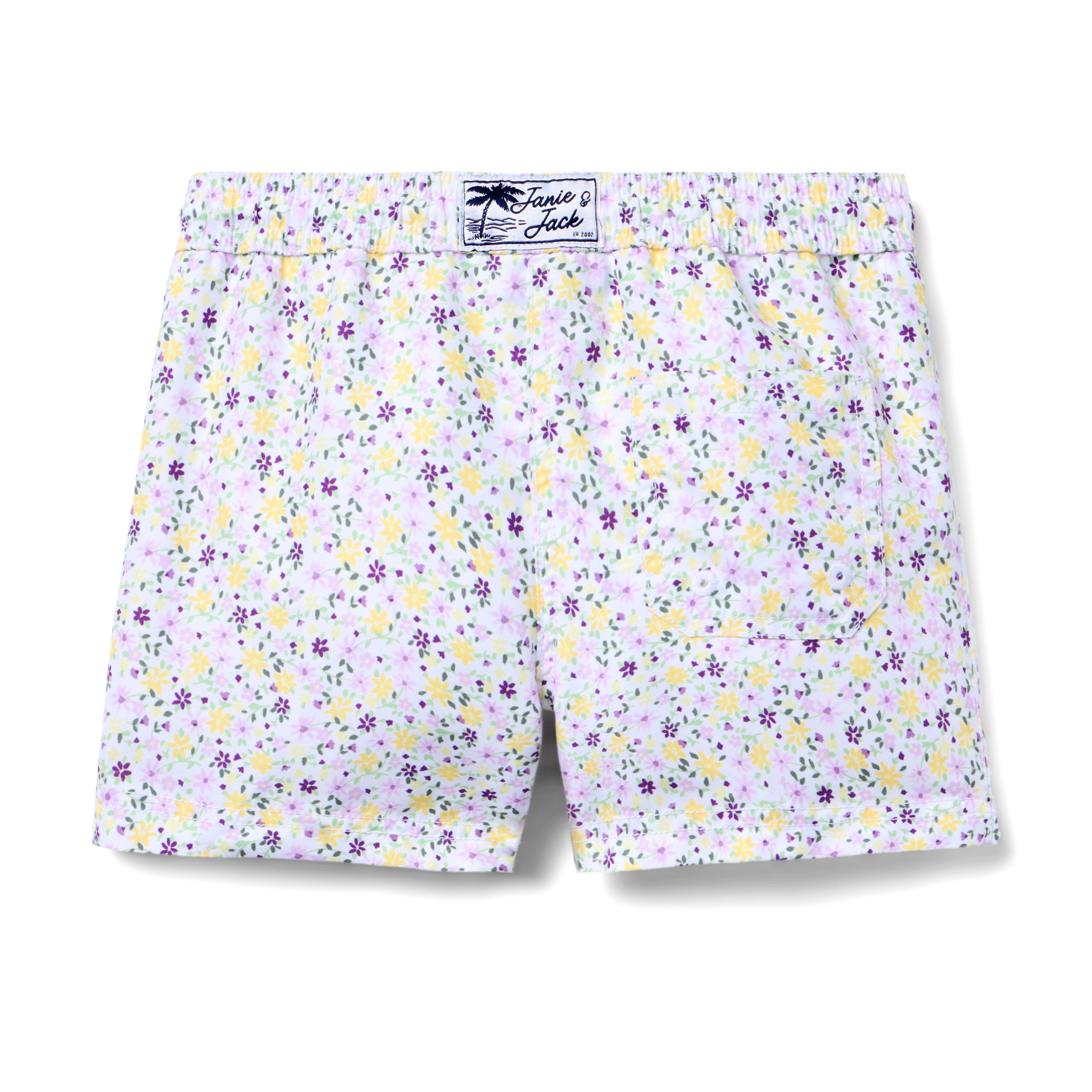 Recycled Ditsy Floral Swim Trunk image number 1