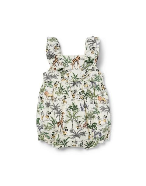 Disney Mickey Mouse Safari Ruffle Baby Romper