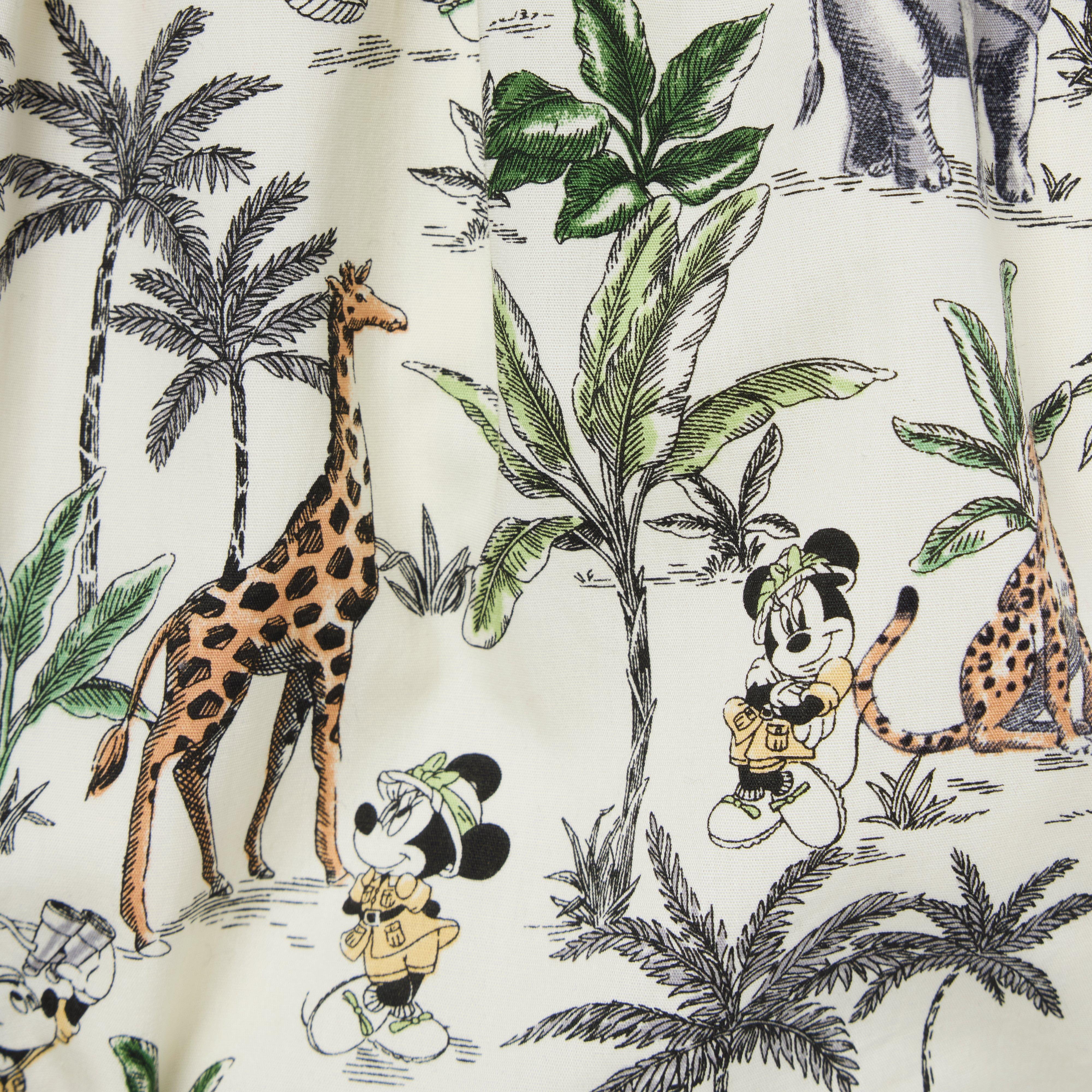 Disney Mickey Mouse Safari Ruffle Baby Romper image number 2