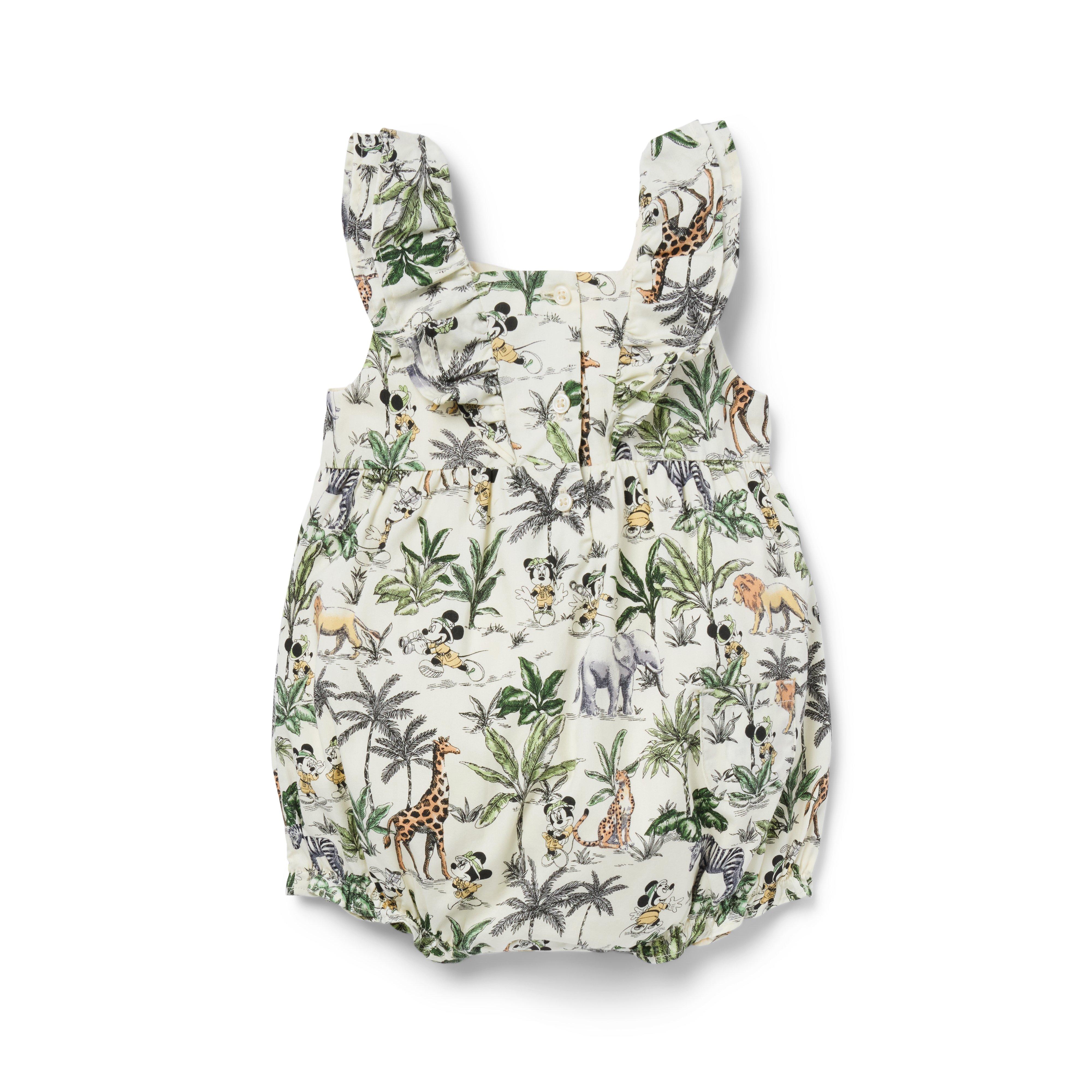 Disney Mickey Mouse Safari Ruffle Baby Romper image number 1