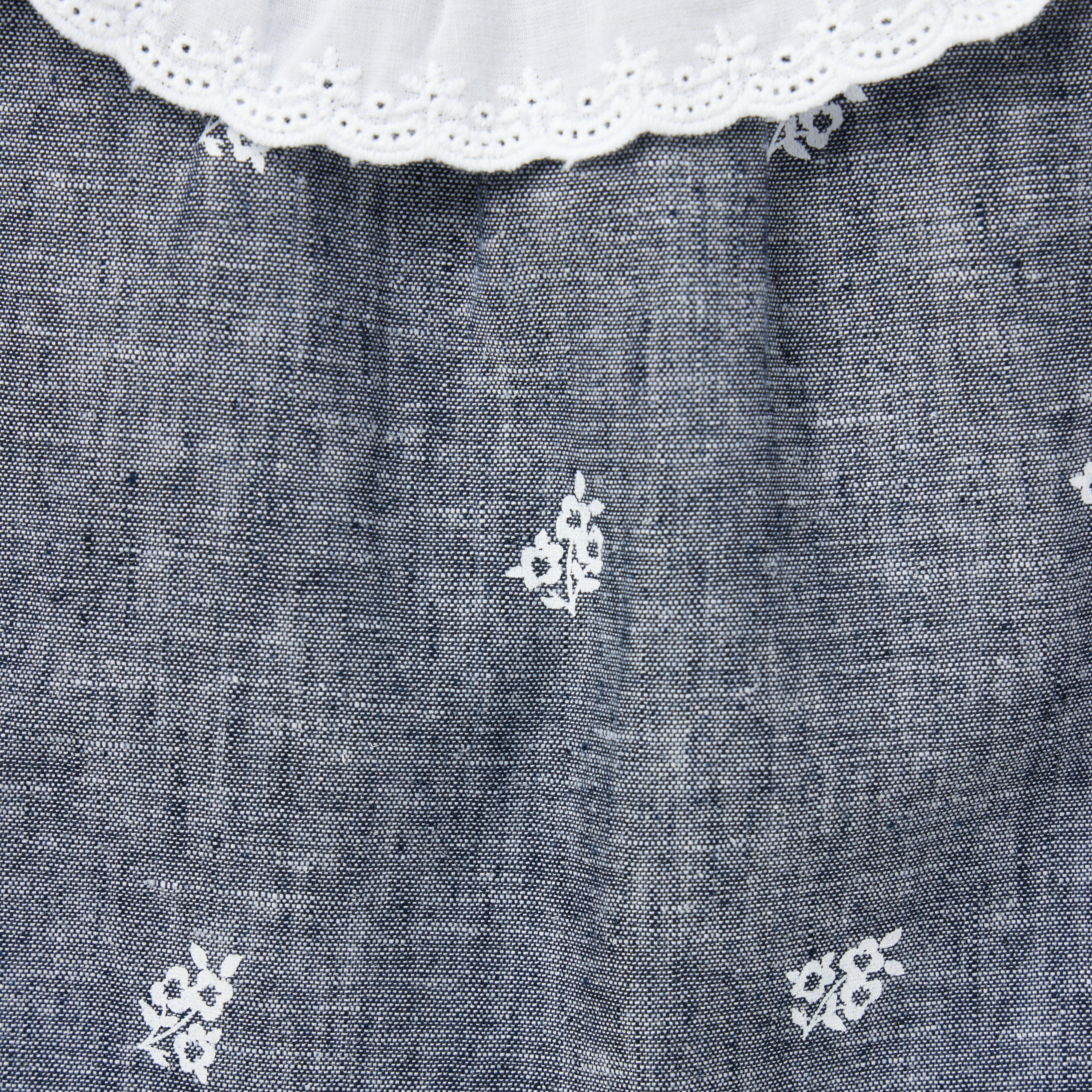 Baby Floral Linen-Cotton Matching Set image number 2