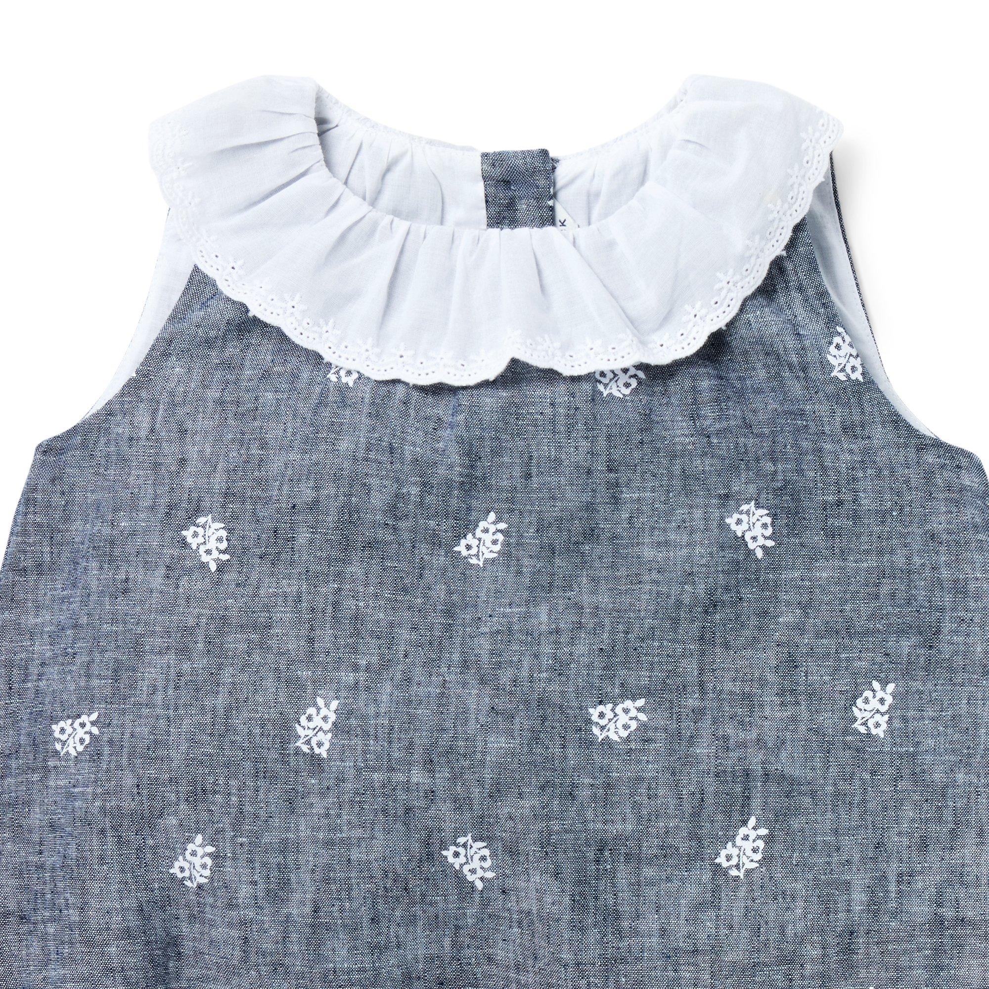 Baby Floral Linen-Cotton Matching Set image number 3