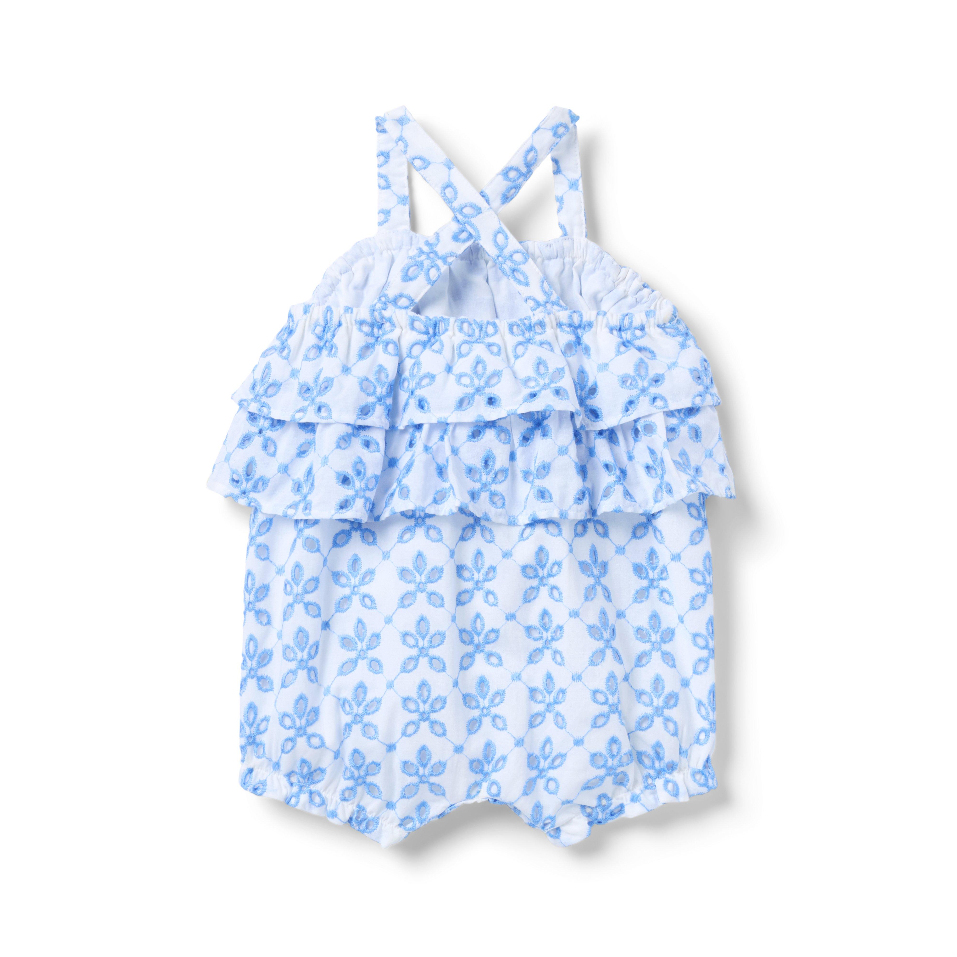 Baby Floral Eyelet Romper image number 1