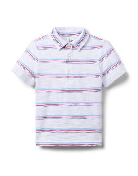 The Striped Slub Polo