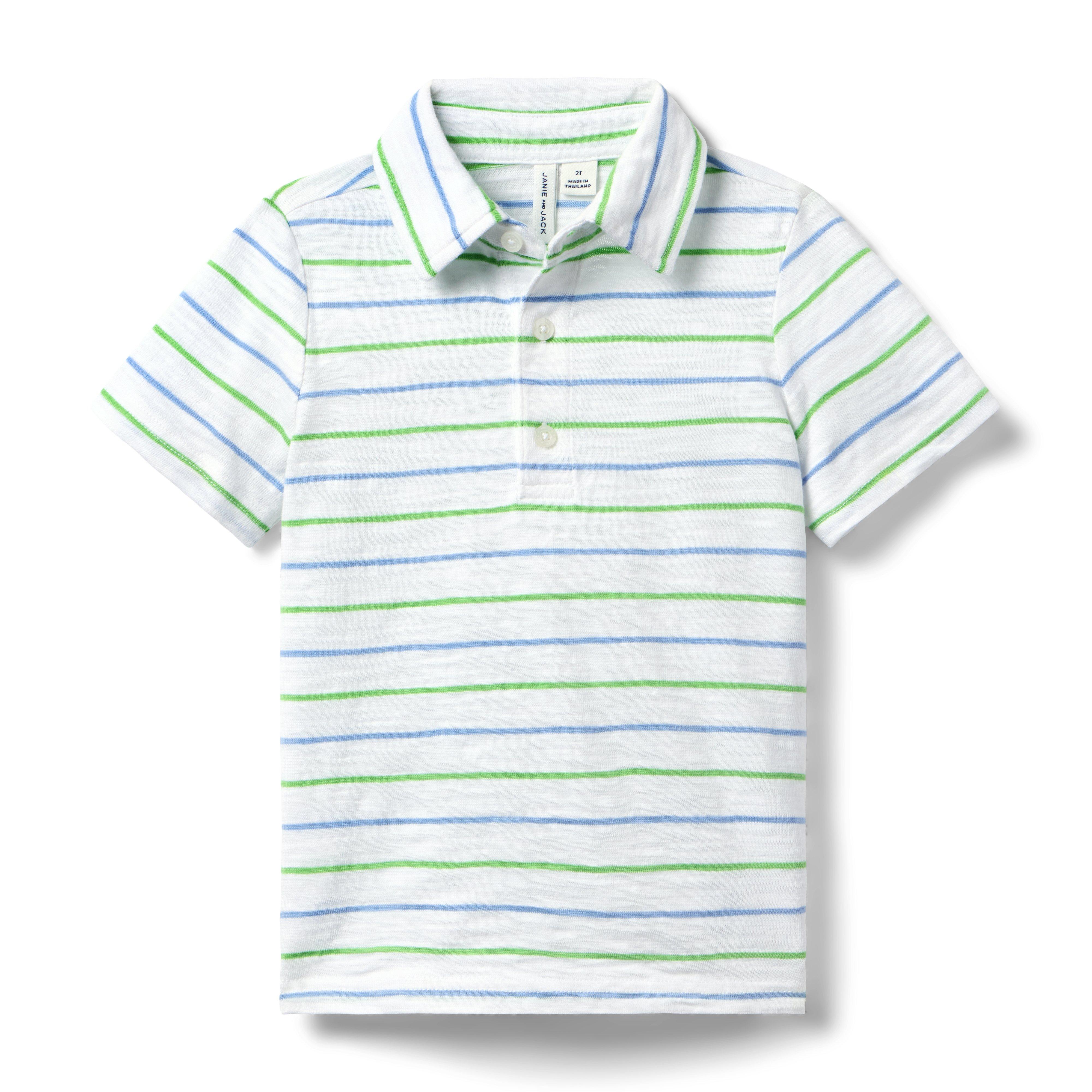 The Striped Slub Polo