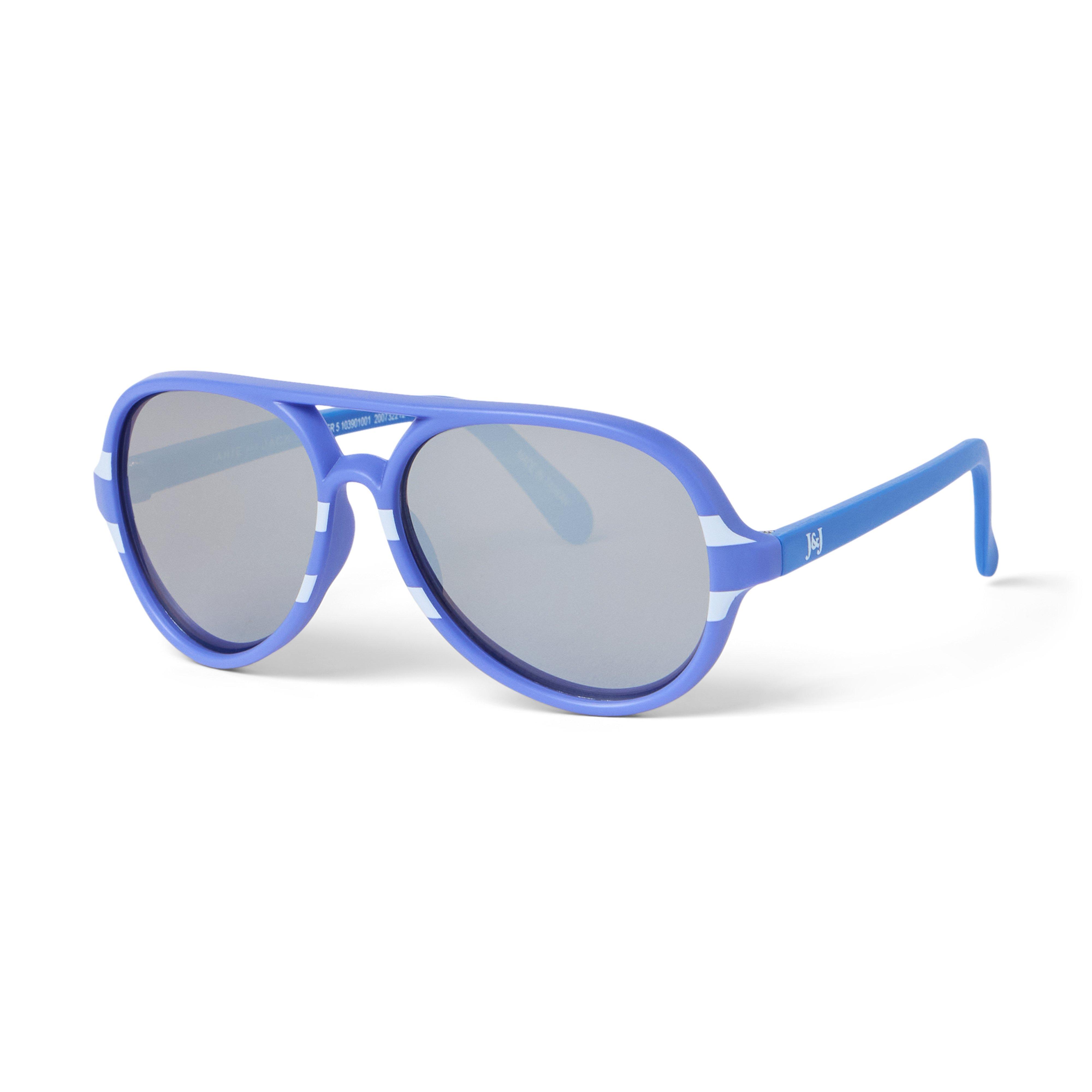 Stripe Aviator Sunglasses image number 1