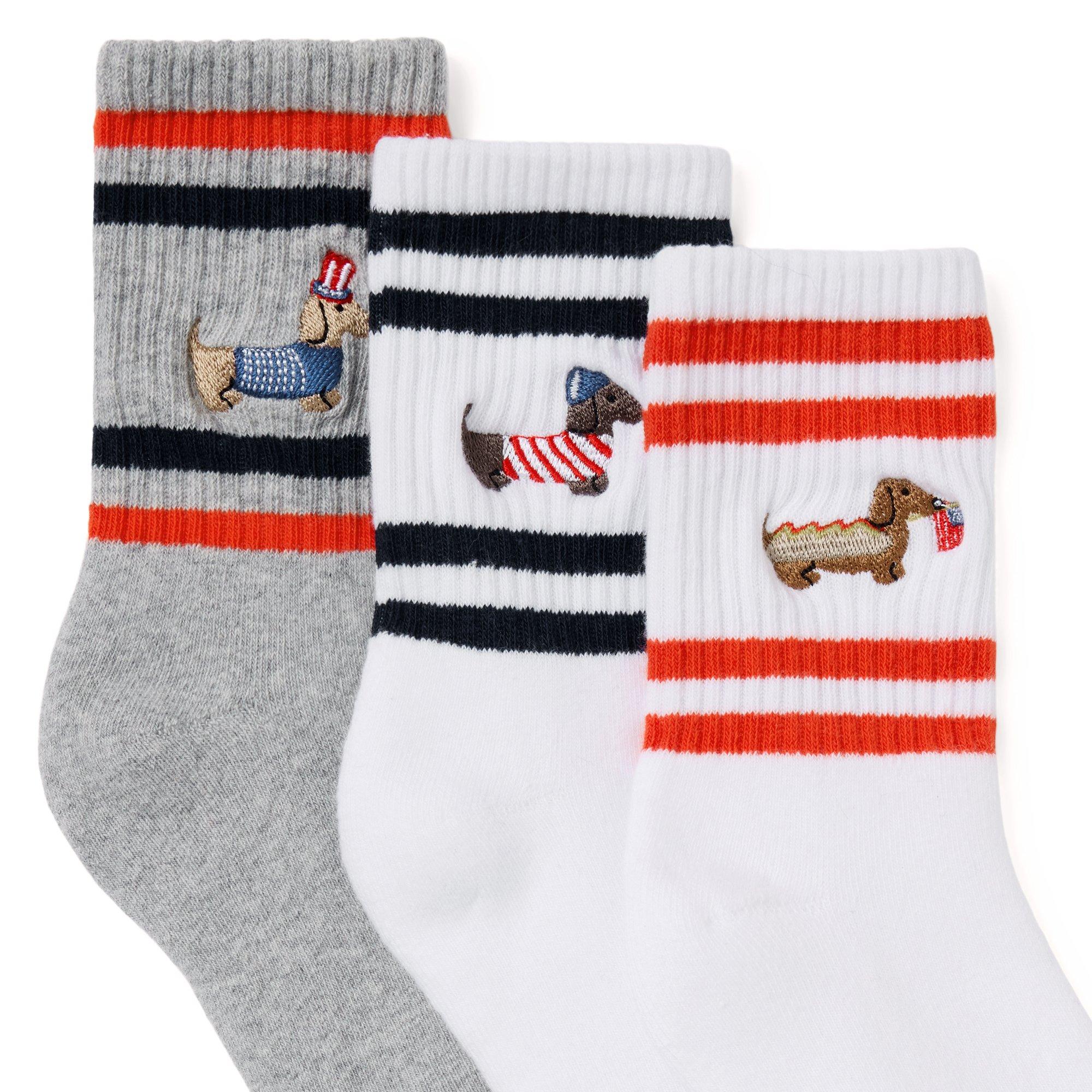 Americana Dog Sock 3-Pack image number 1