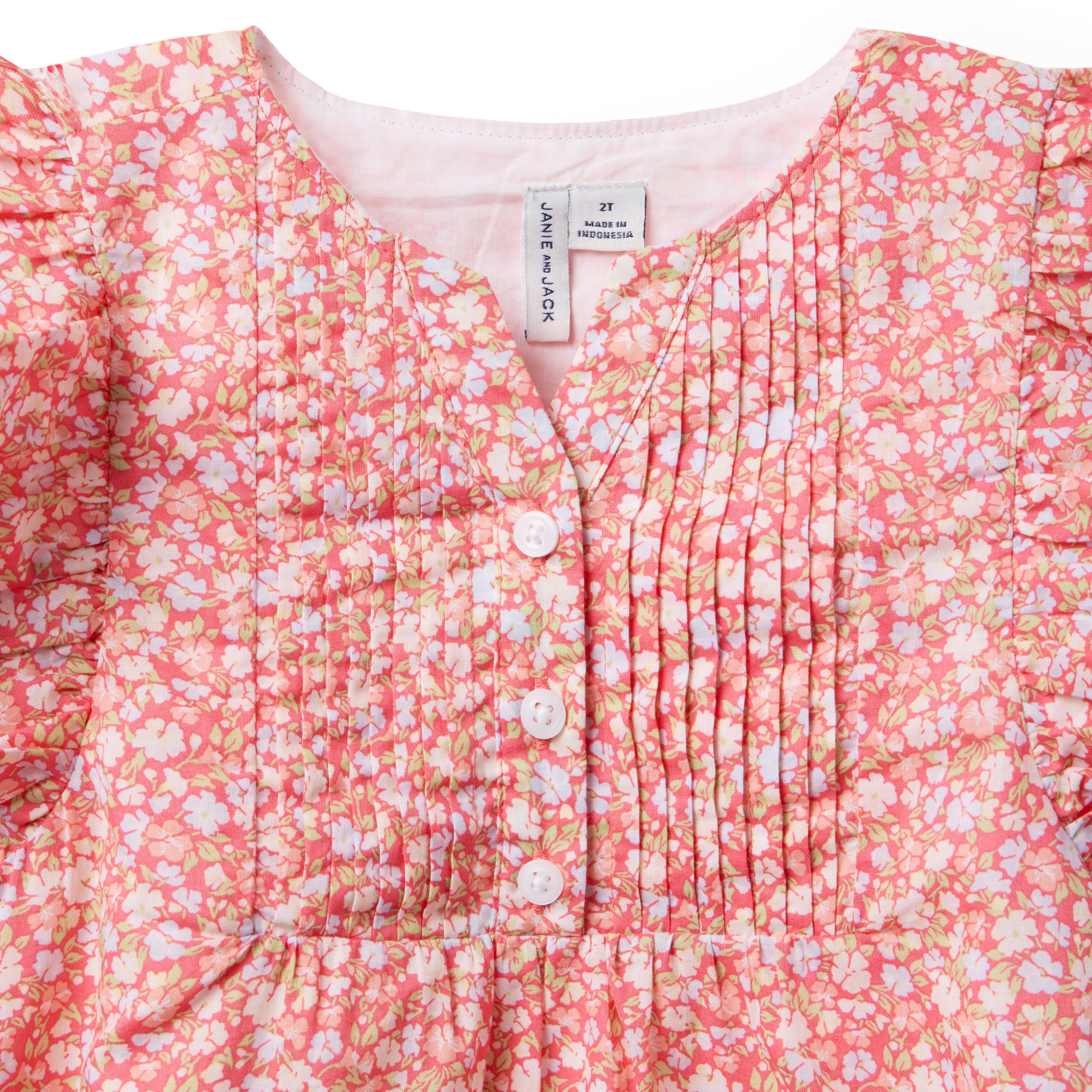 Ditsy Floral Pintuck Dress image number 2