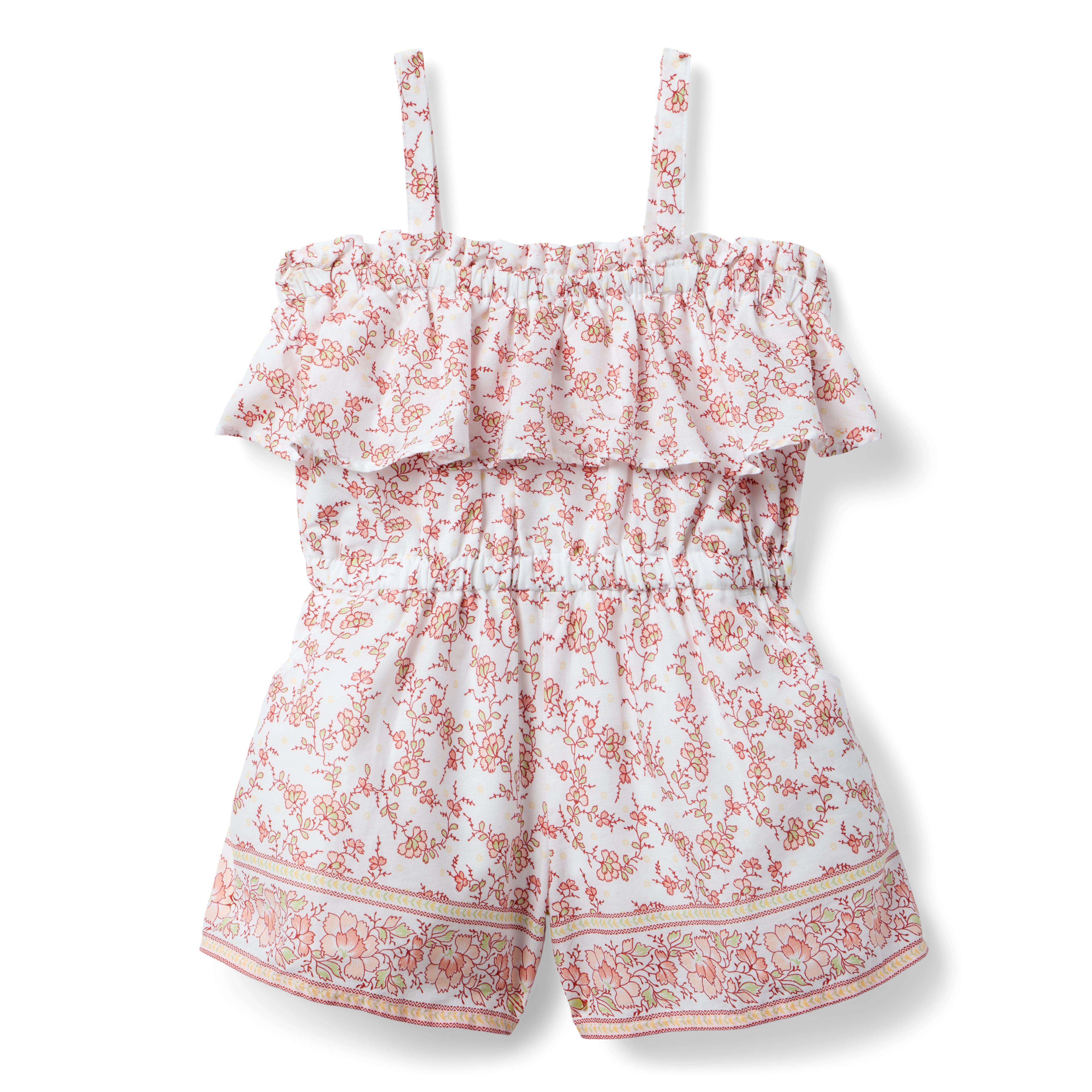Floral Scalloped Romper