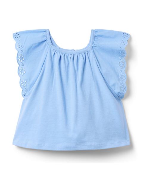 Eyelet Trim Top
