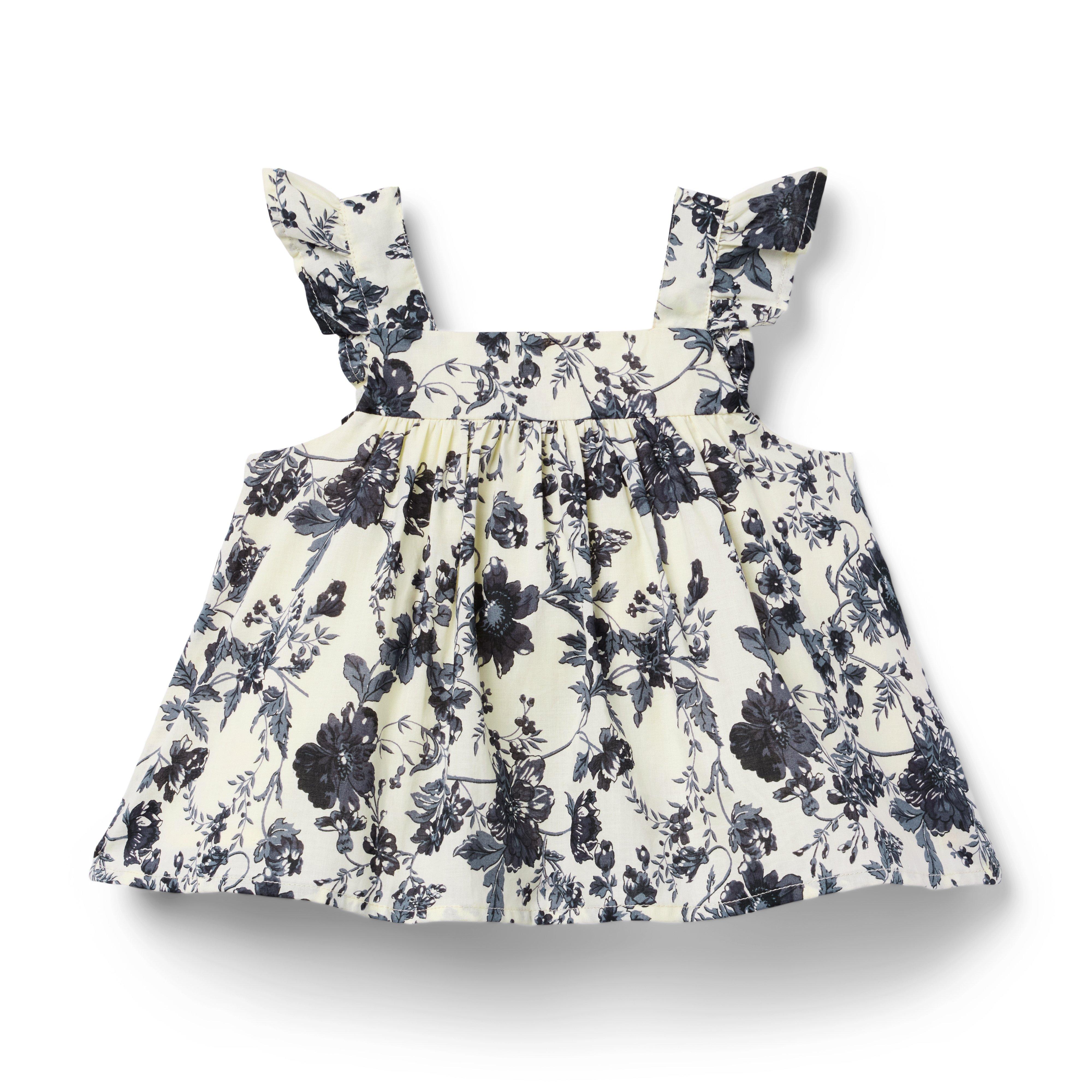 Floral Pleated Top