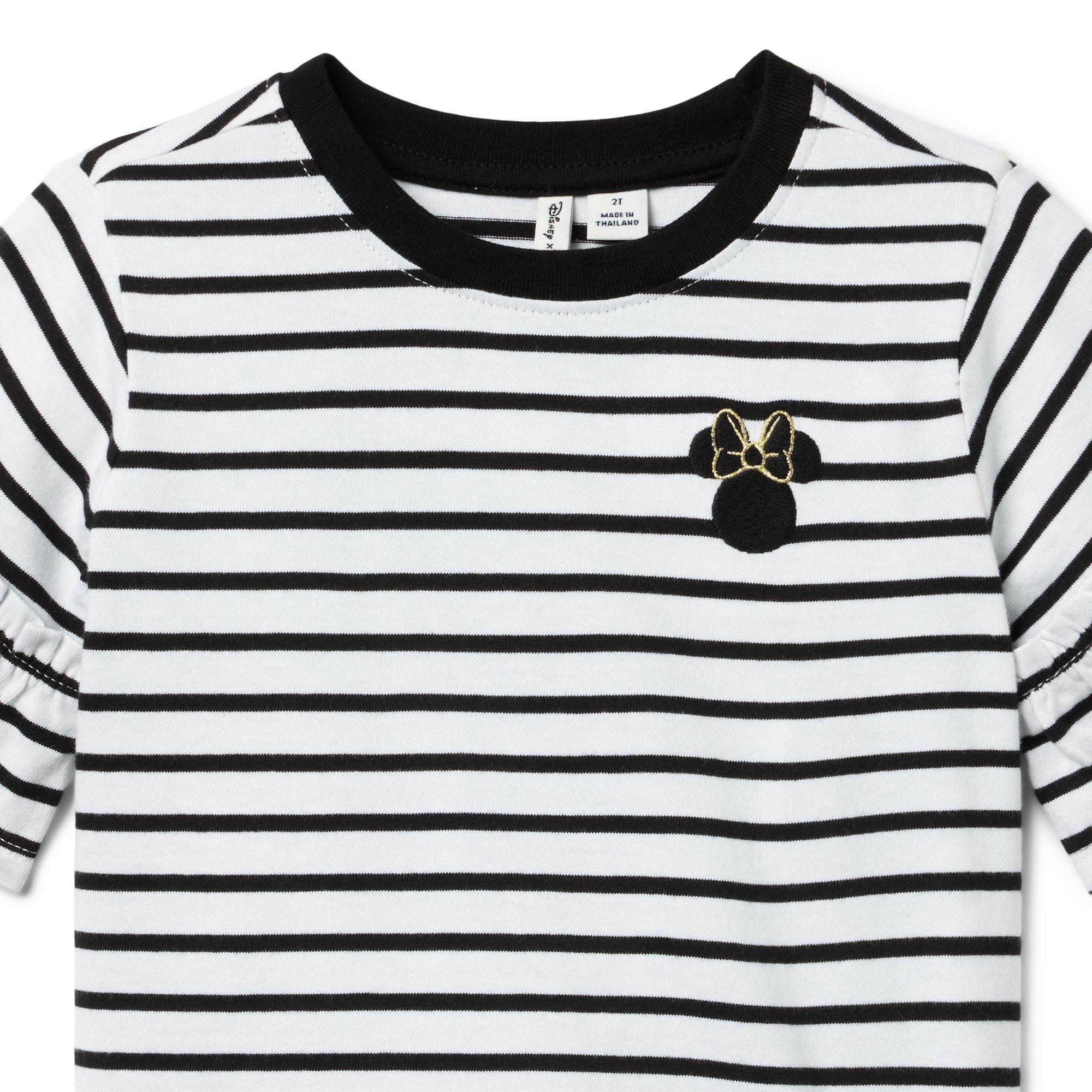 Disney Minnie Mouse Striped Ruffle Top image number 2