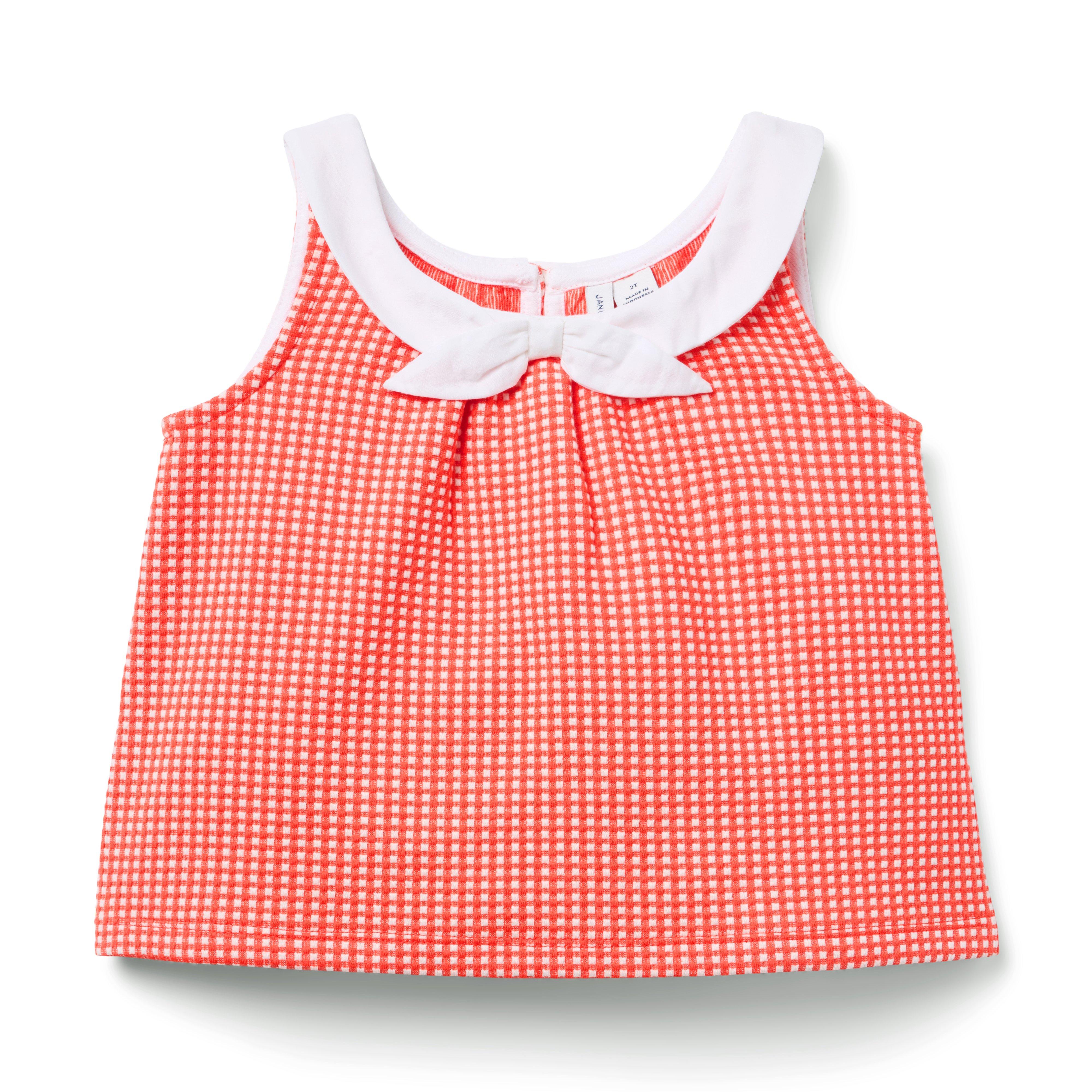 Gingham Bow Top