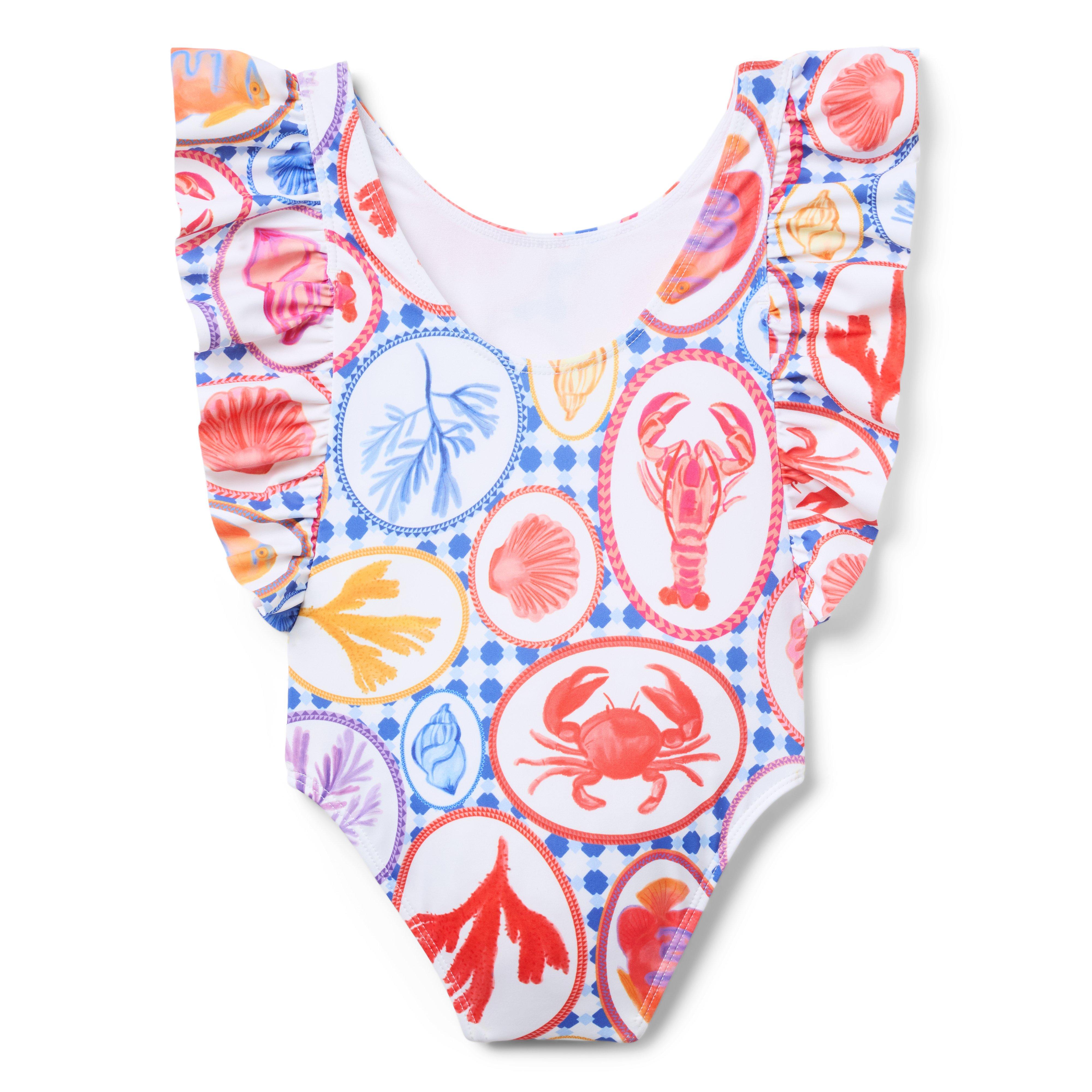 Recycled Ocean Icon Ruffle Swimsuit image number 1