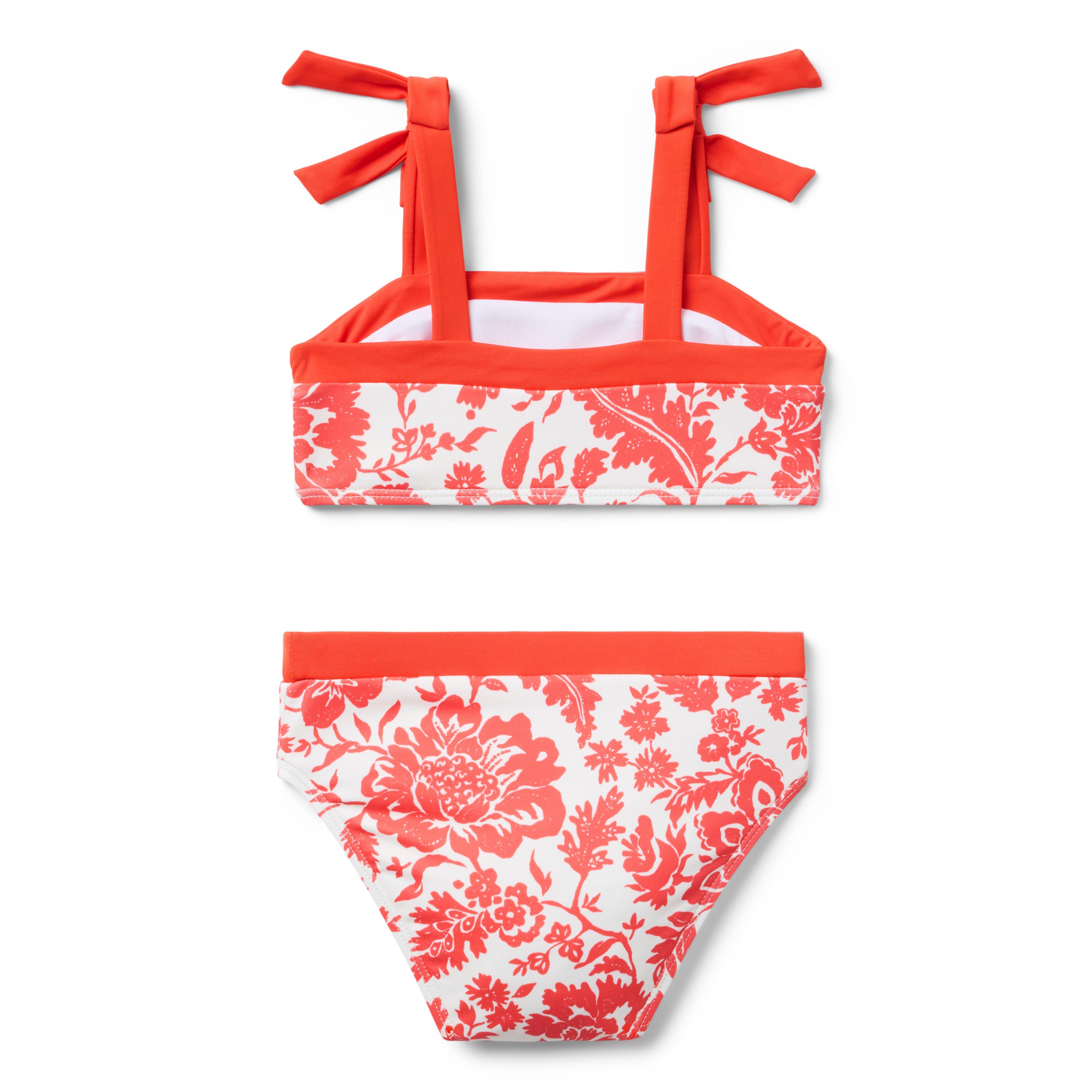 Recycled Floral Bow 2-Piece Swimsuit image number 1