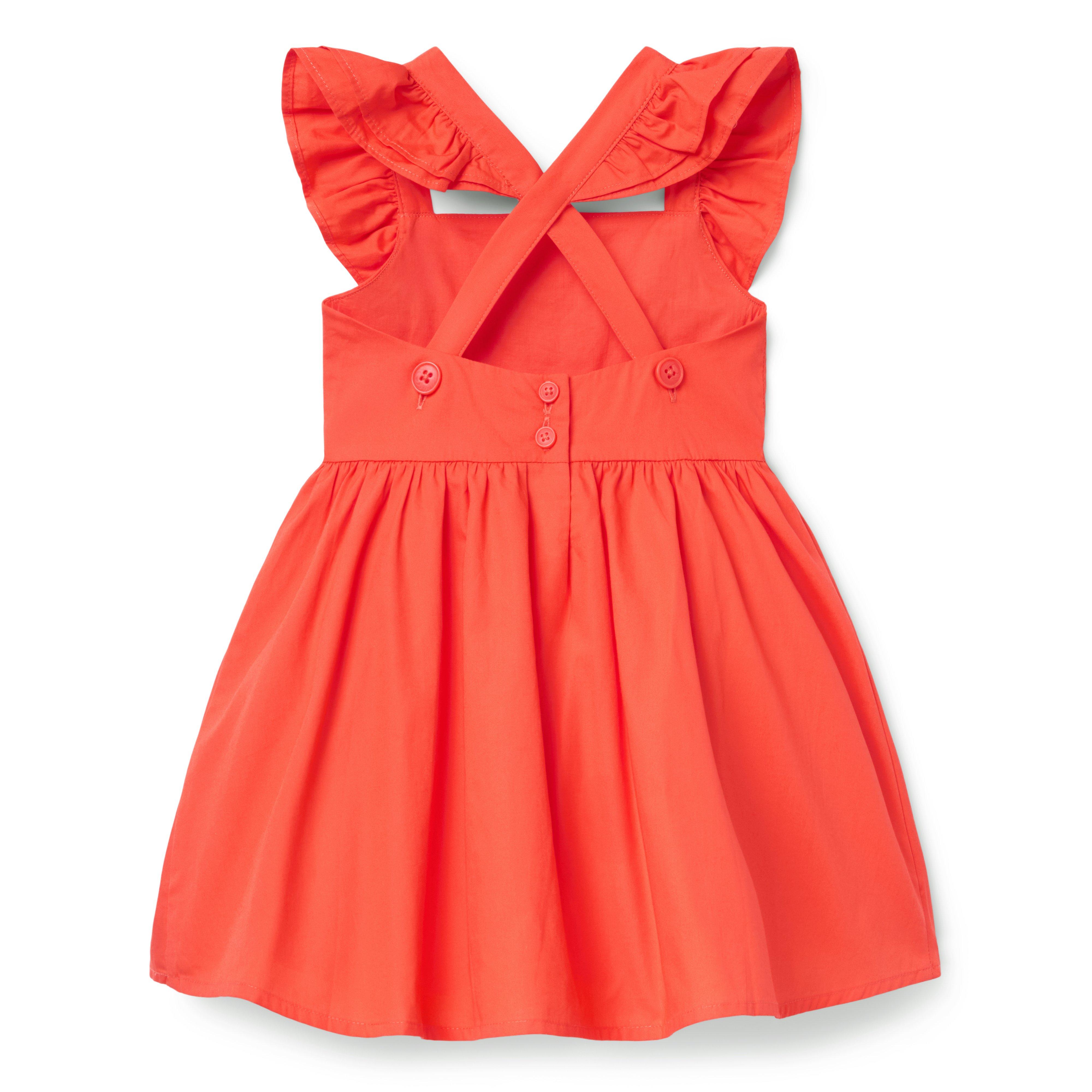 Lace Trim Flutter Sleeve Dress image number 1