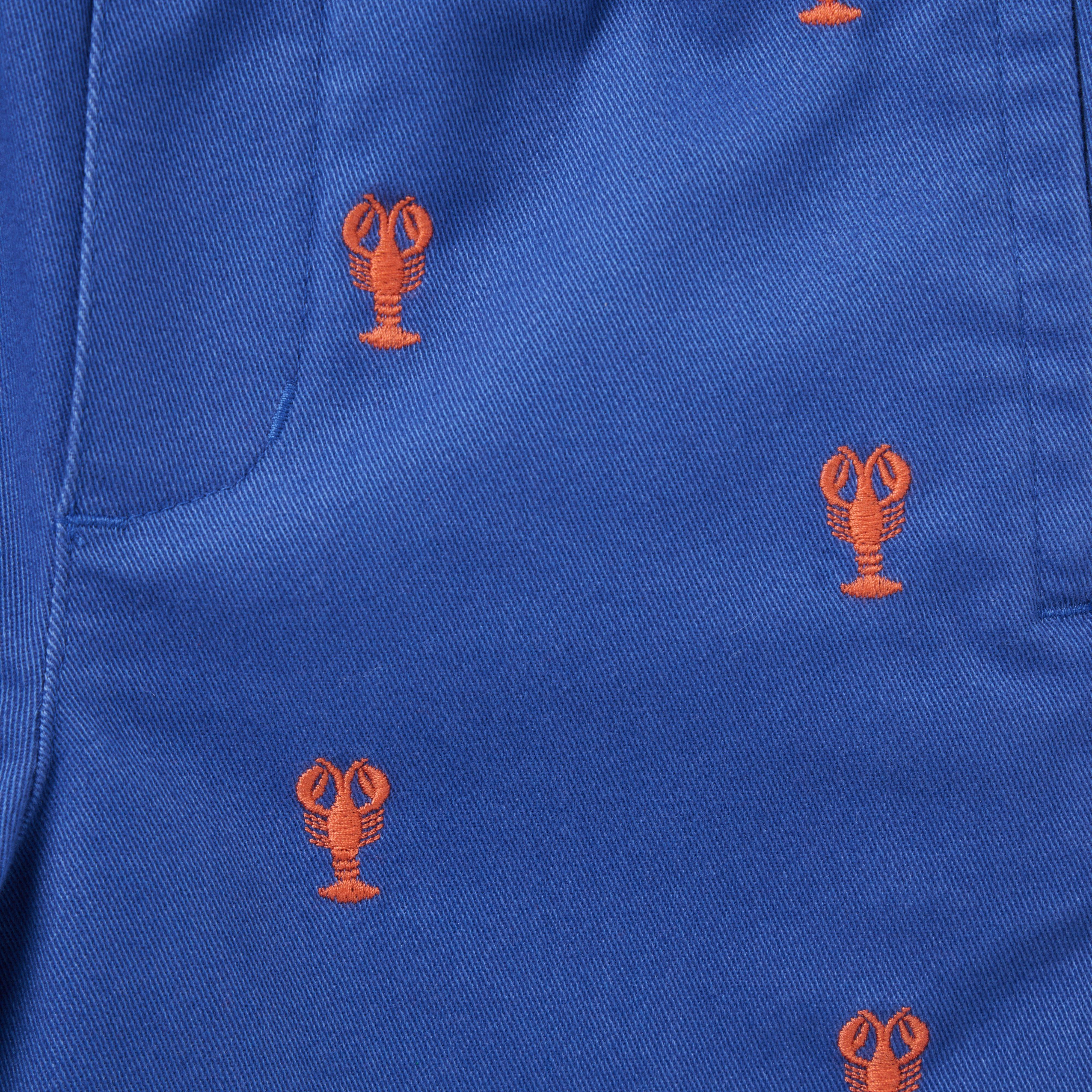 Embroidered Lobster Pull-On Short image number 2