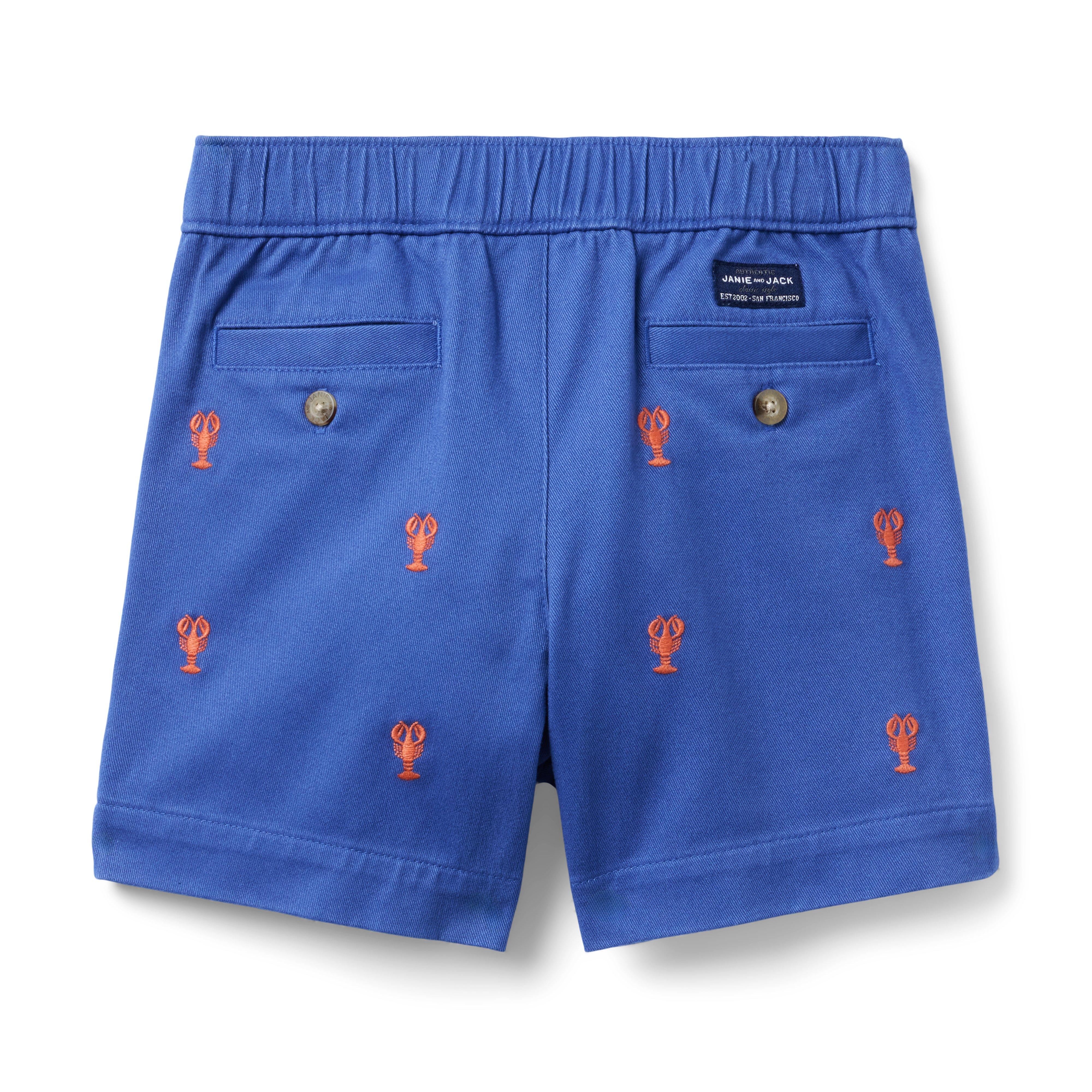 Embroidered Lobster Pull-On Short image number 1