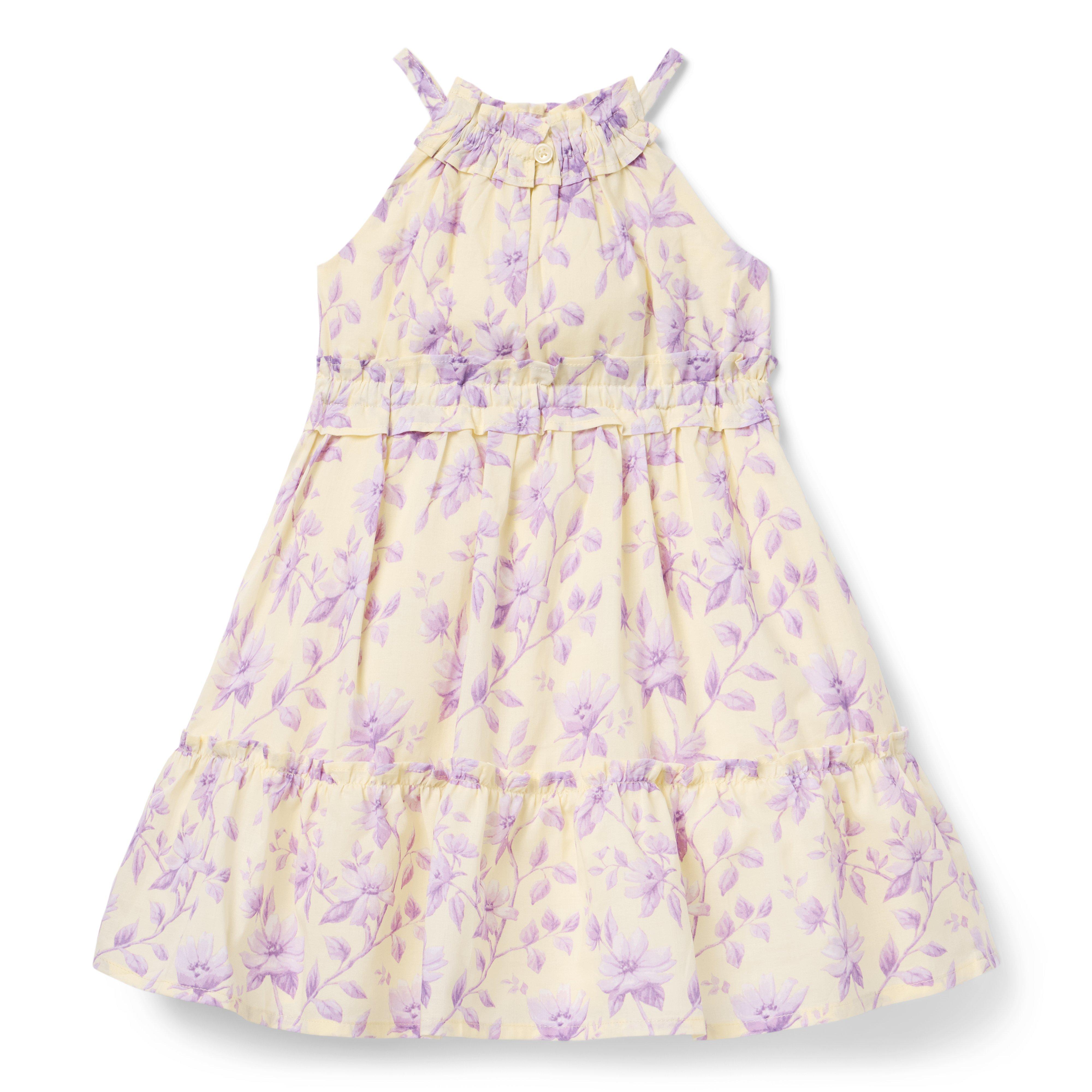 Floral Halter Ruffle Dress image number 1