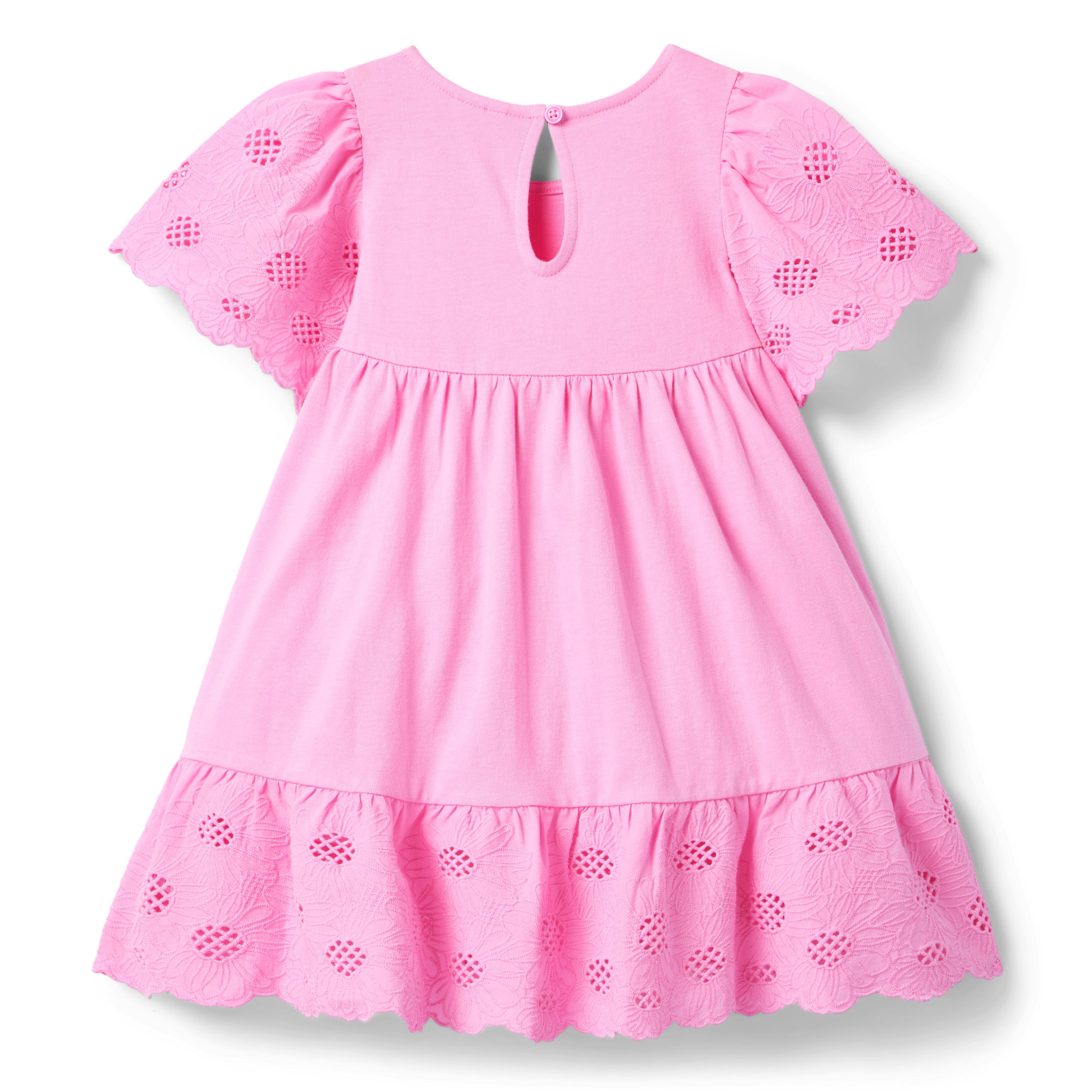 Embroidered Floral Tiered Dress image number 1