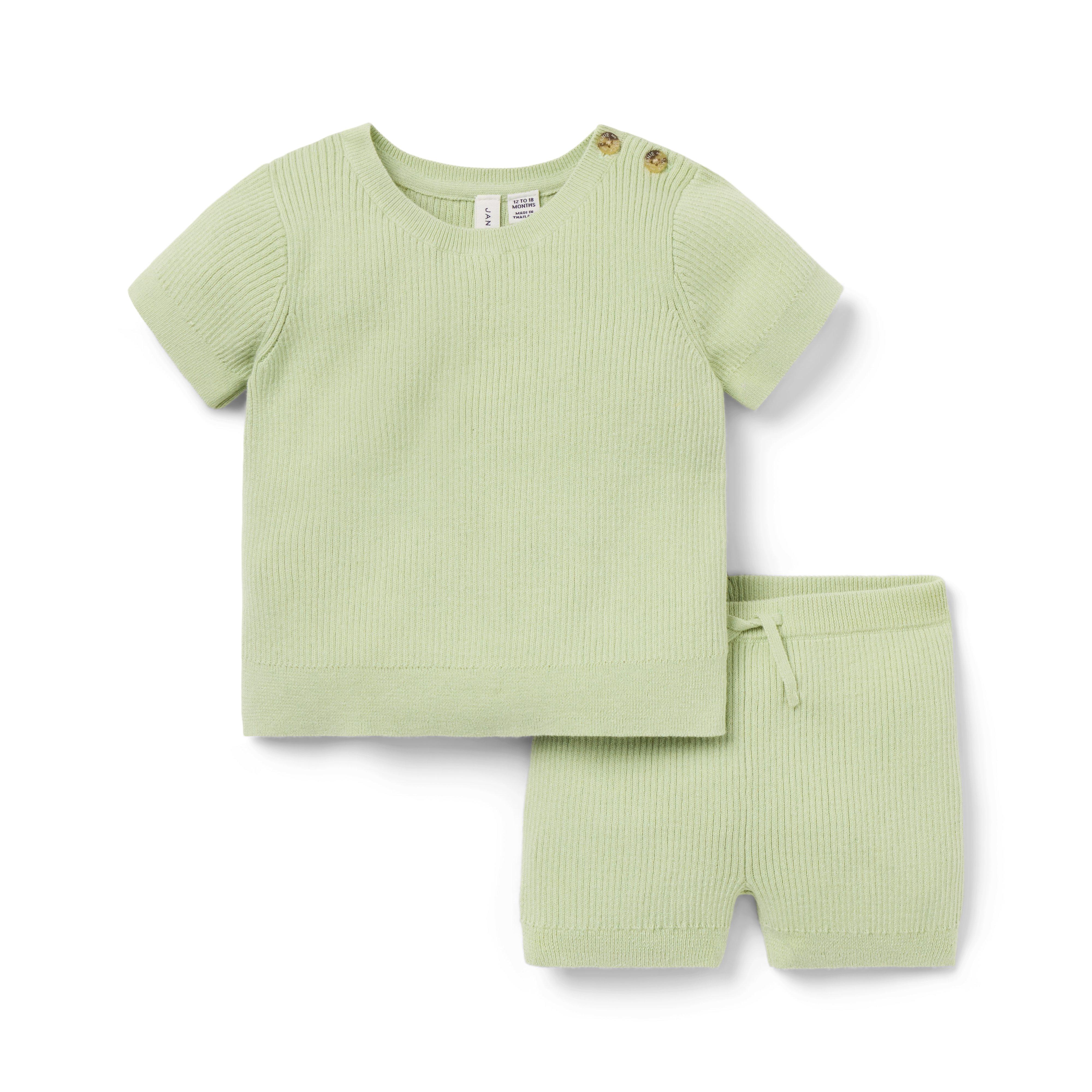 Baby Ribbed Knit Matching Set