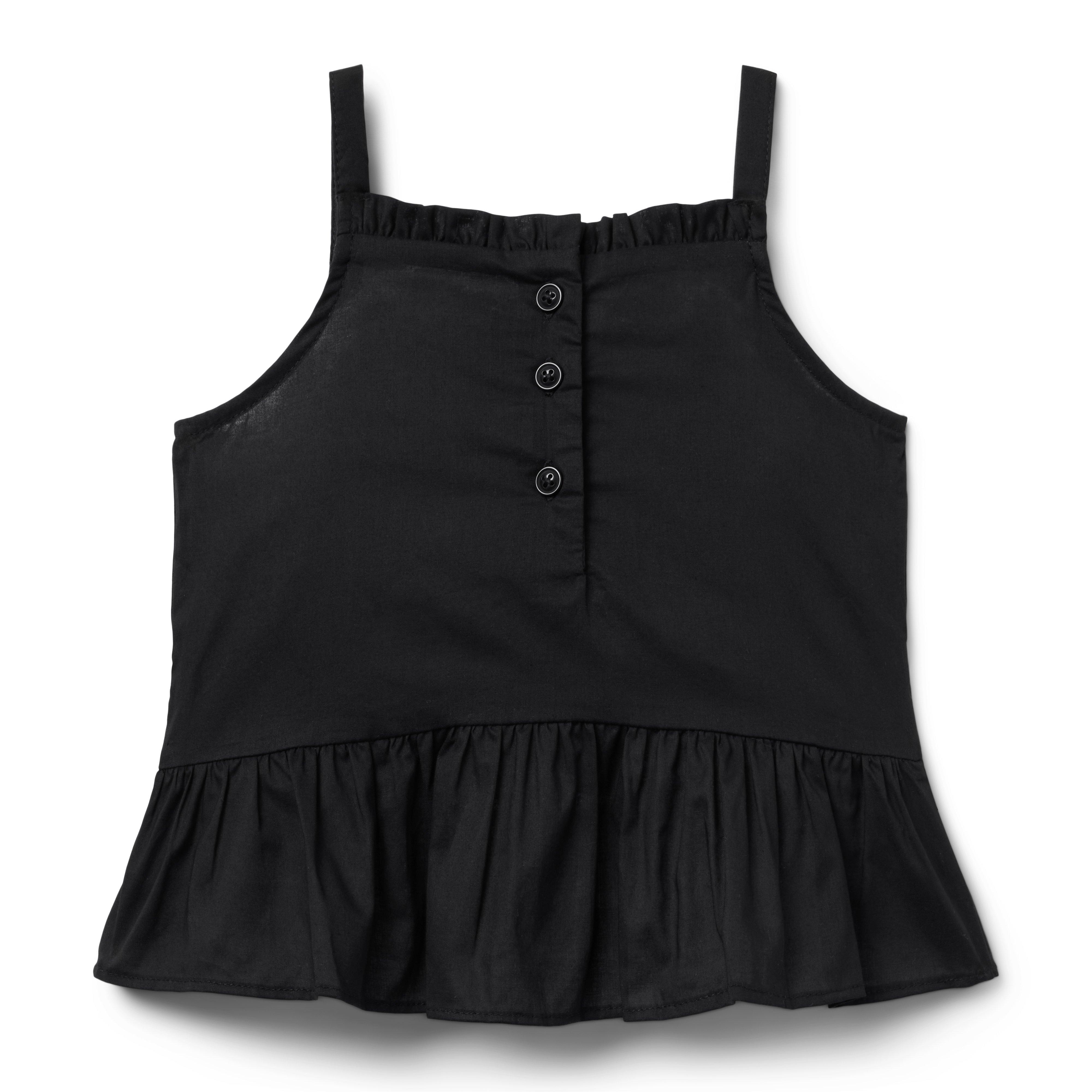 Smocked Ruffle Hem Top image number 1