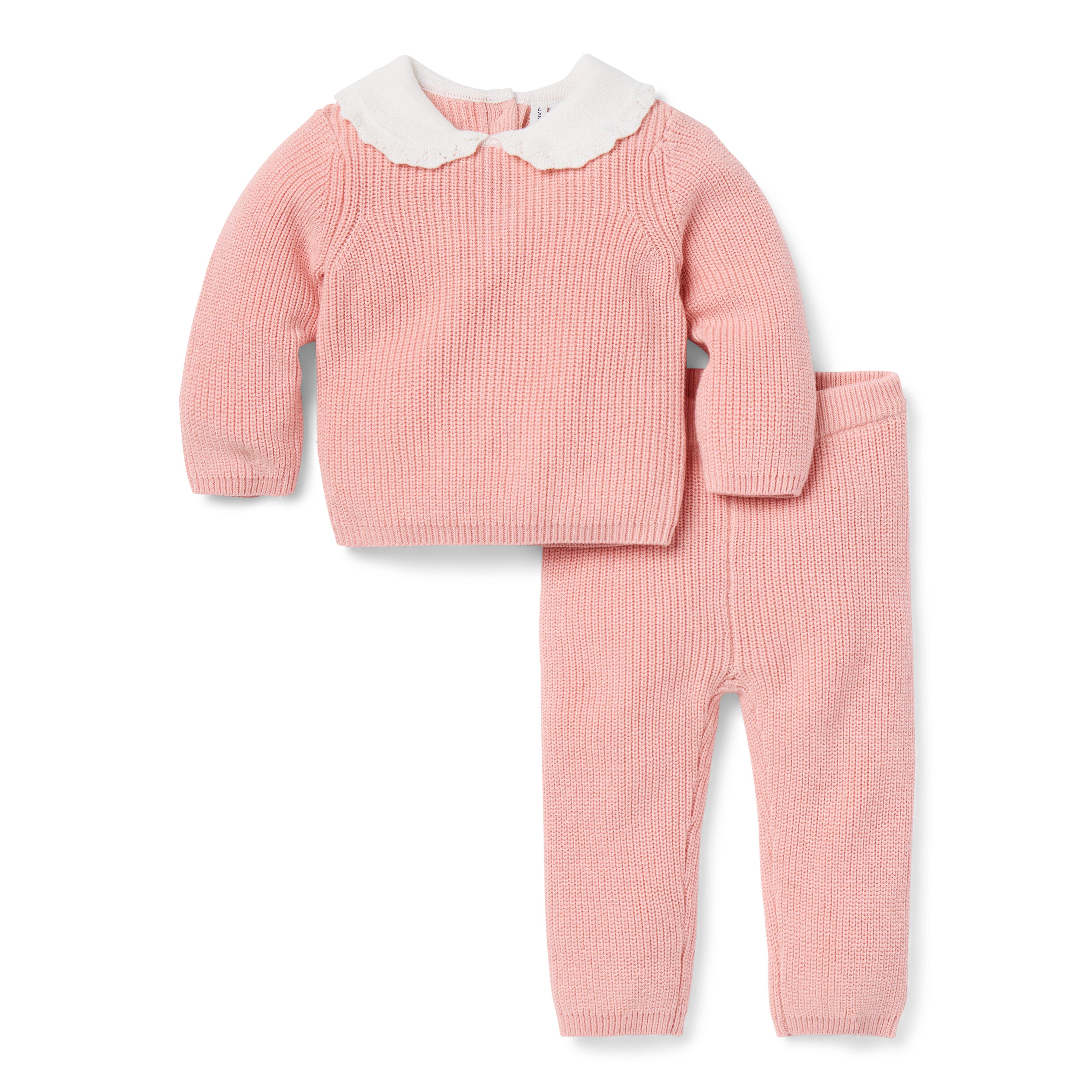Baby Crochet Collar Matching Set